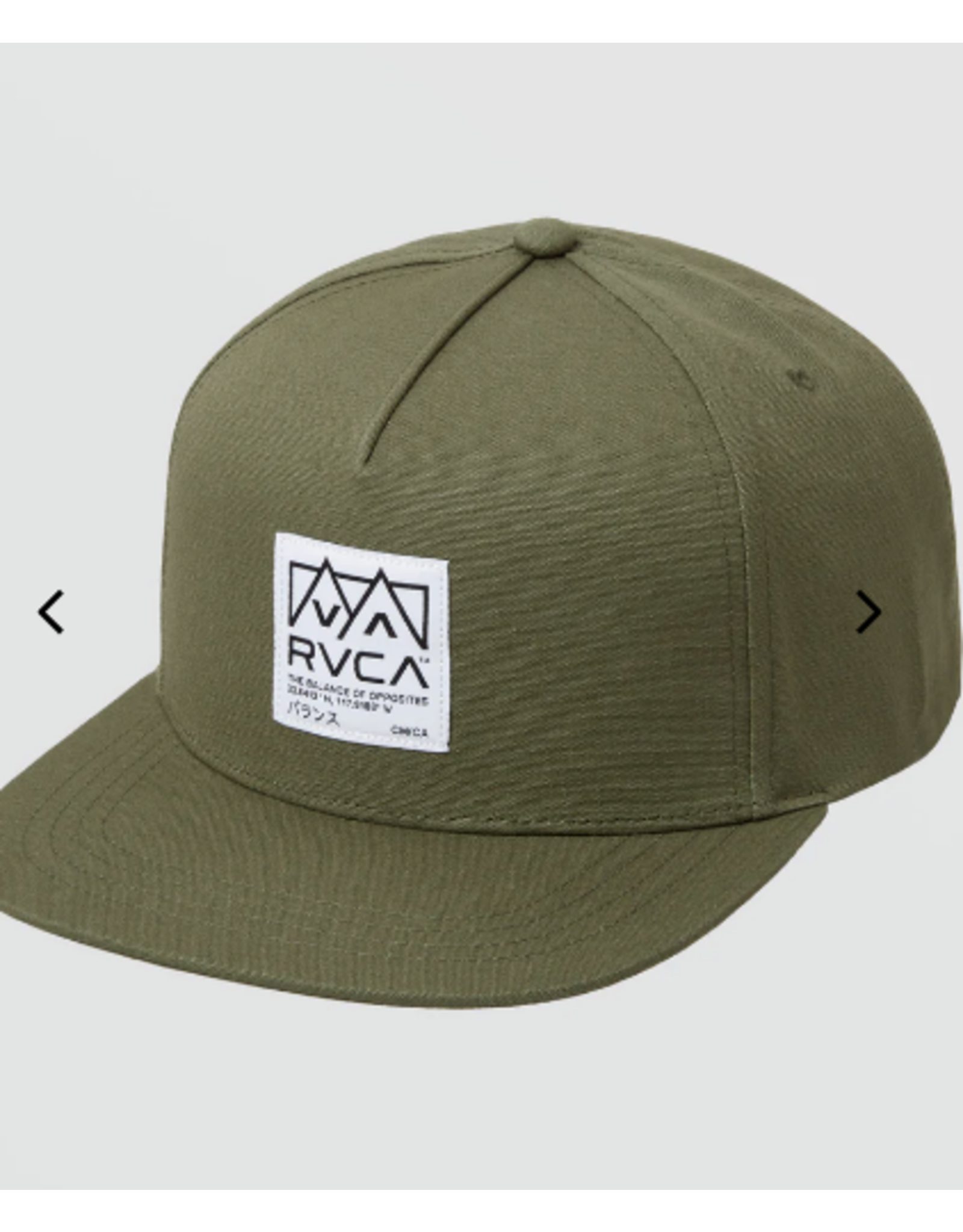 RVCA RVCA PEAKS SNAPBACK HAT
