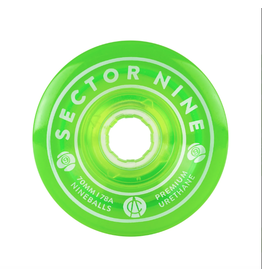 SECTOR 9 SEC9 NINEBALLS 70mm 78a CLEAR GREEN Sector 9
