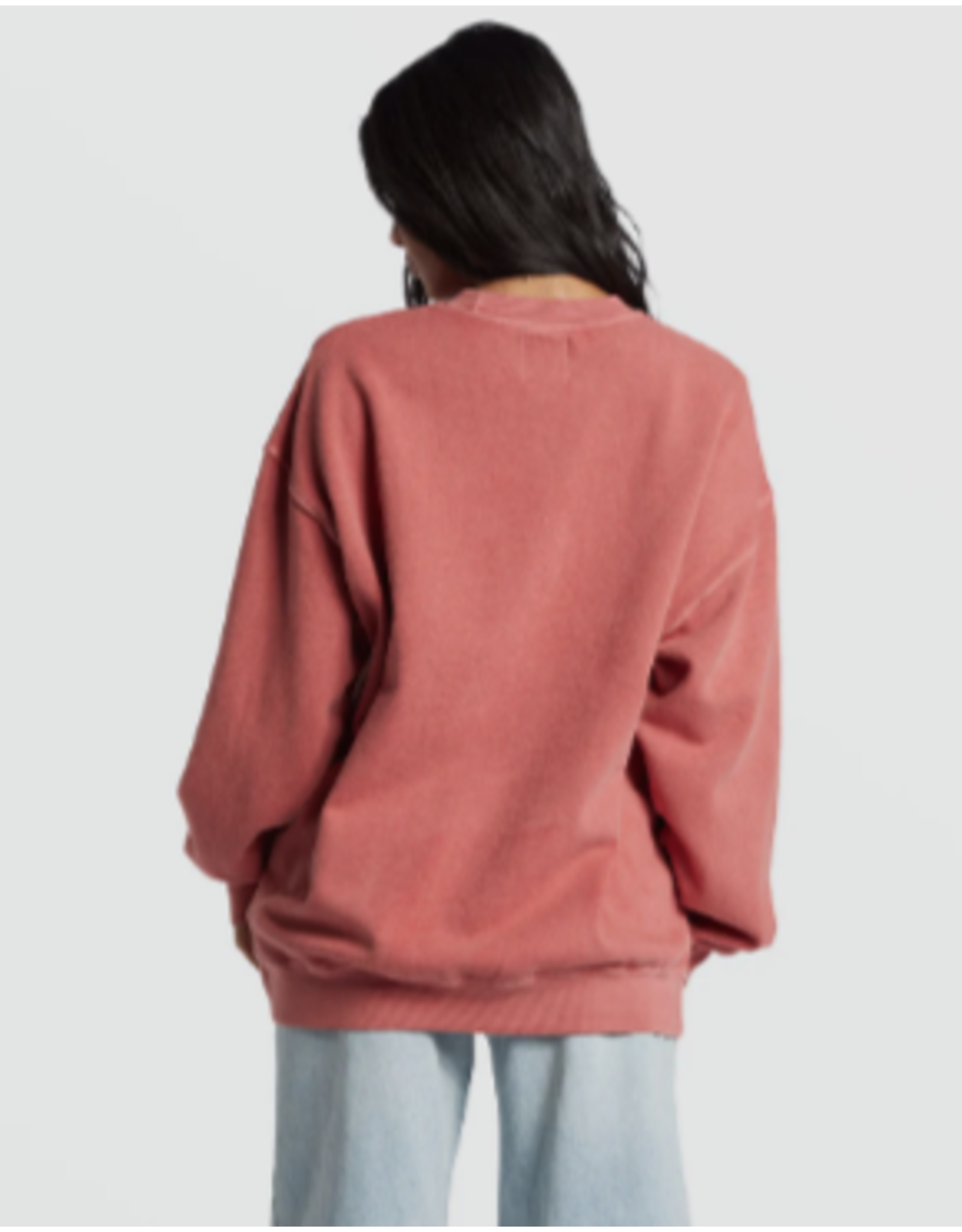 BILLABONG RIDE IN OVERSIZED CREWNECK SWEATSHIRT