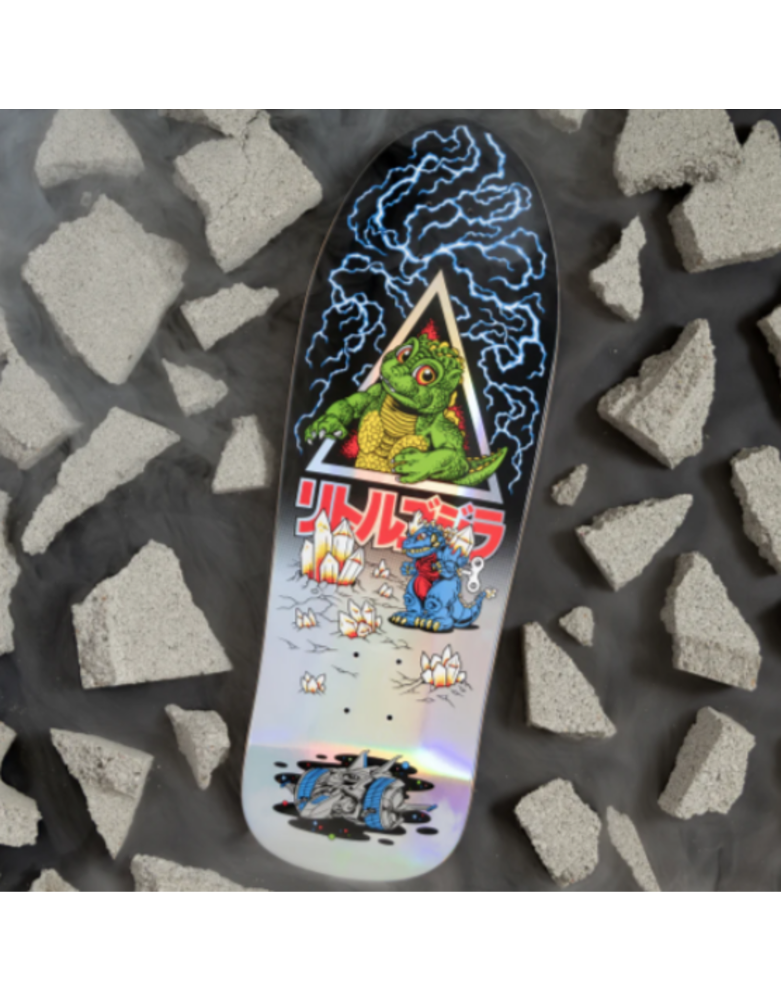 santa cruz 9.89in Godzilla Jr. Natas Santa Cruz Skateboard Deck