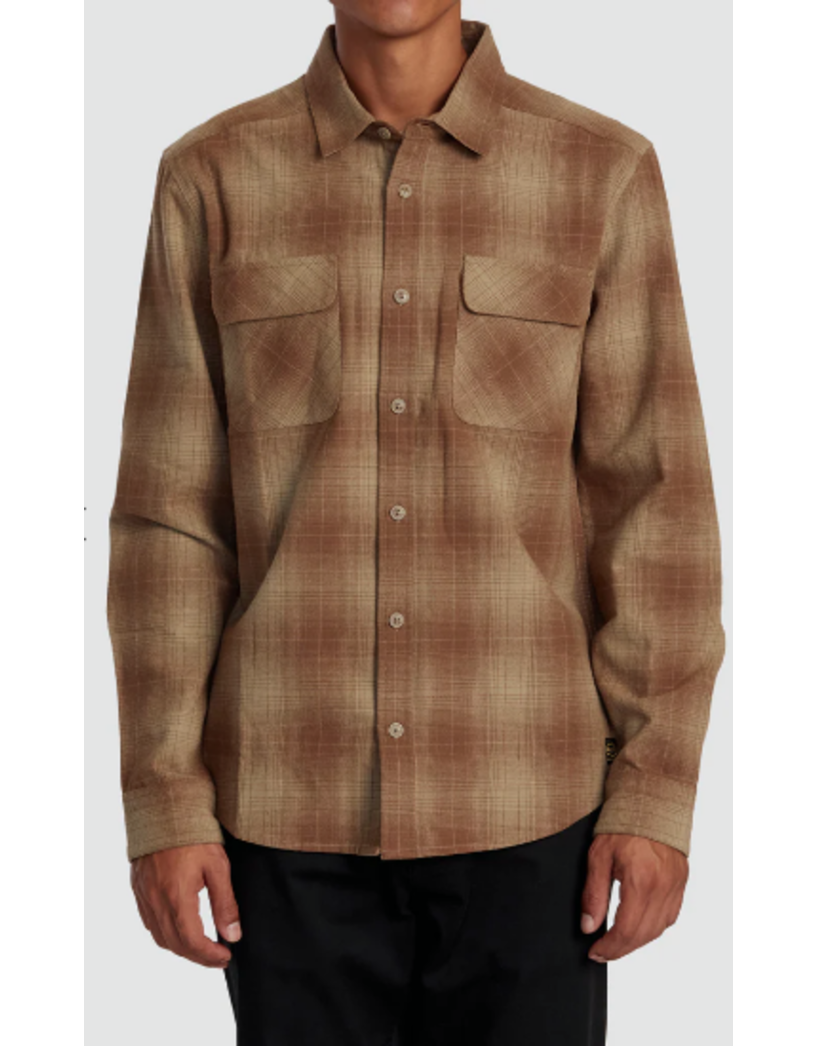 RVCA DAYSHIFT FLANNEL LONG SLEEVE TOP