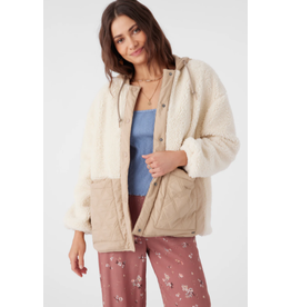 ONEILL Womens MEENA HIGH PILE FLEECE QUILTED JACKET