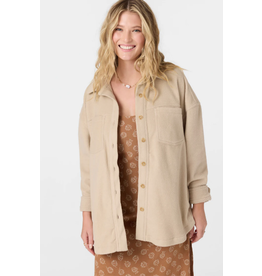 O'Neill Women's RUNE SOLID SUPERFLEECE OVERSIZED FIT SHACKET
