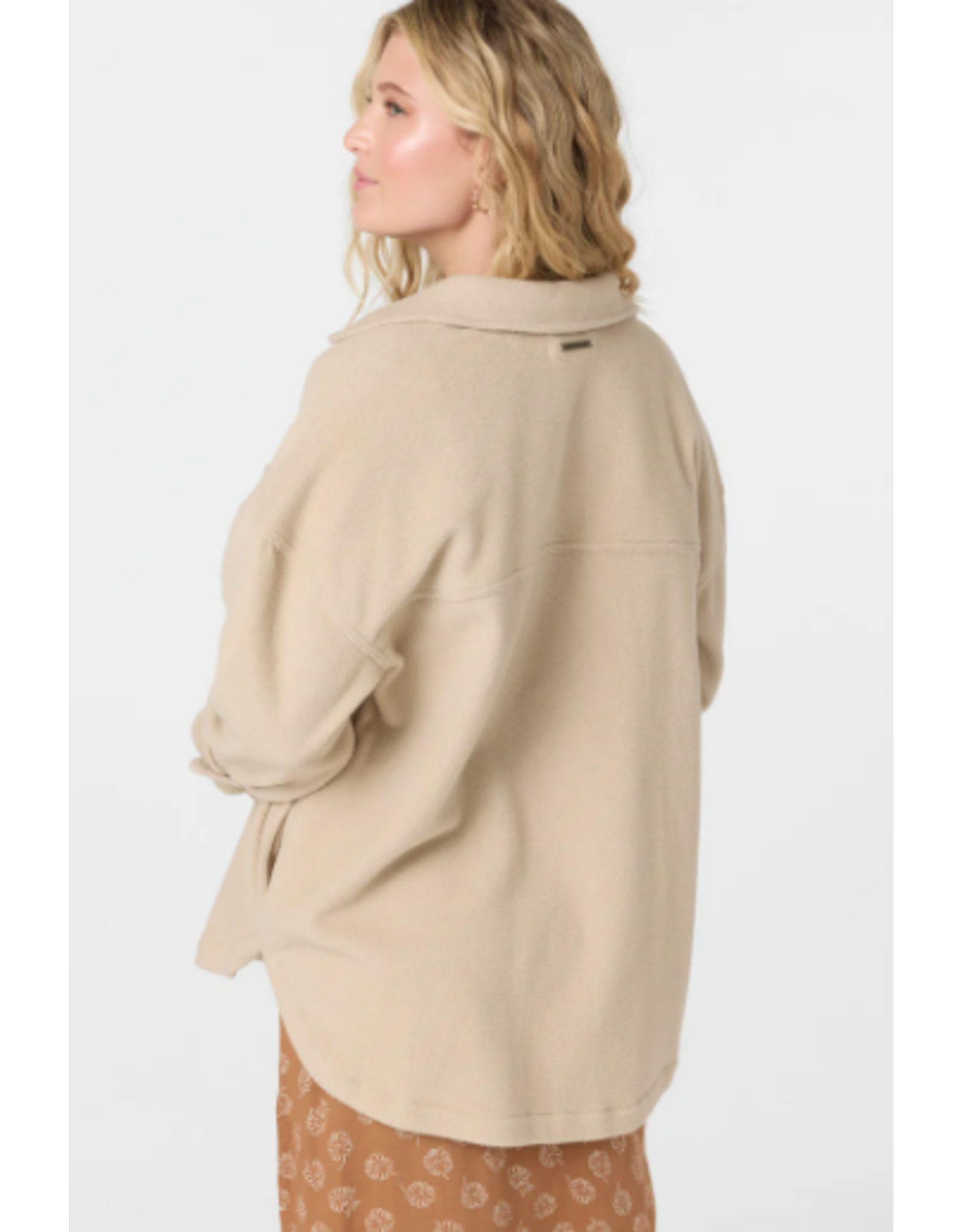 O'Neill Women's RUNE SOLID SUPERFLEECE OVERSIZED FIT SHACKET