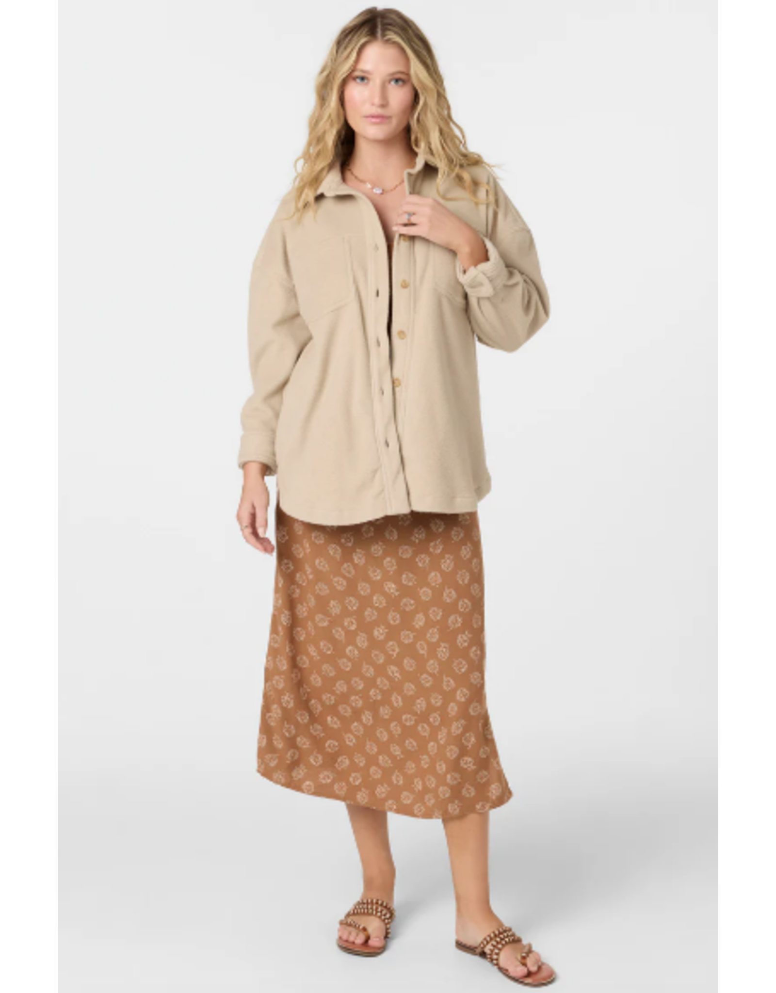 O'Neill Women's RUNE SOLID SUPERFLEECE OVERSIZED FIT SHACKET