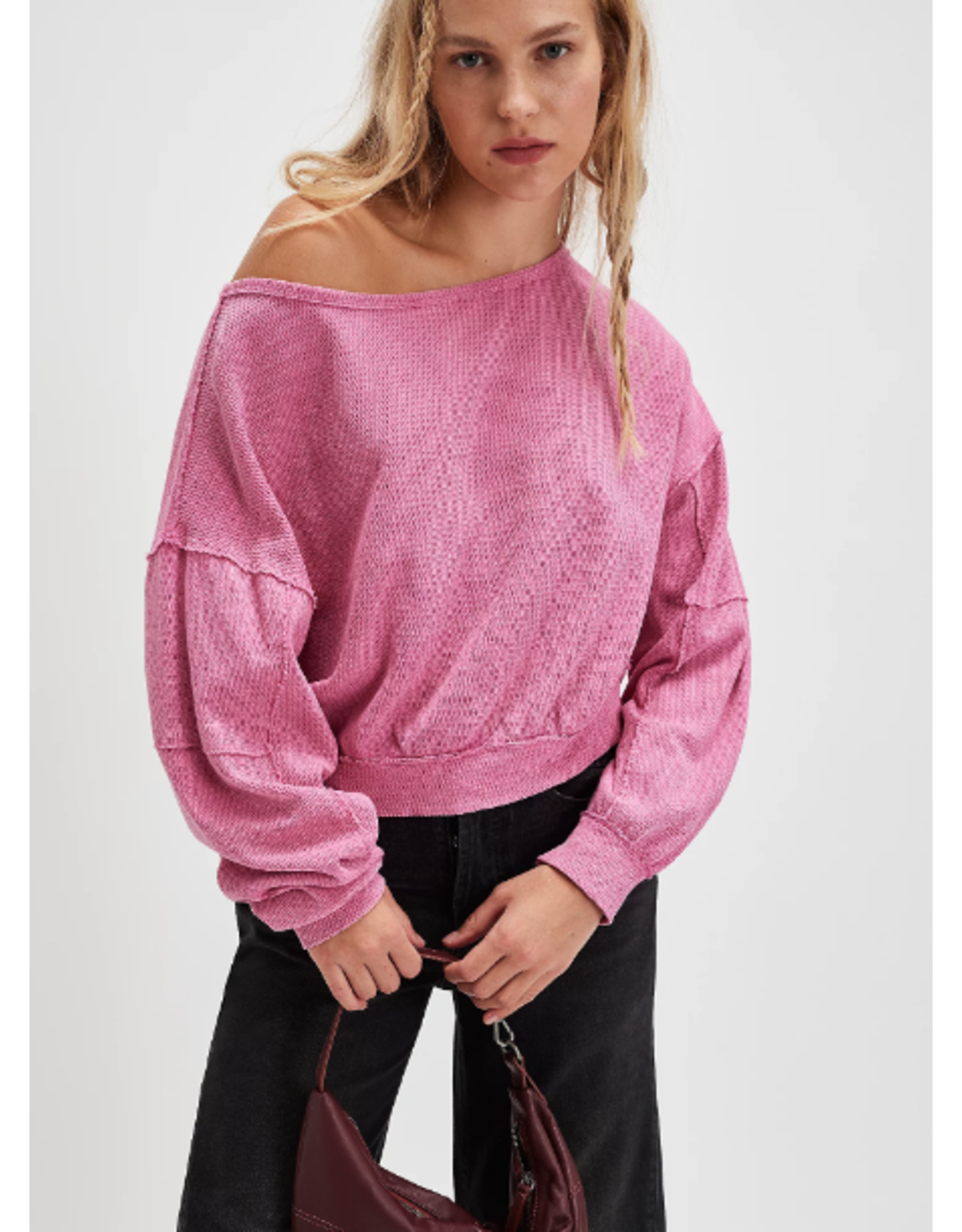 Free People WE THE FREE IFE PULLOVER PINKY PROMISE