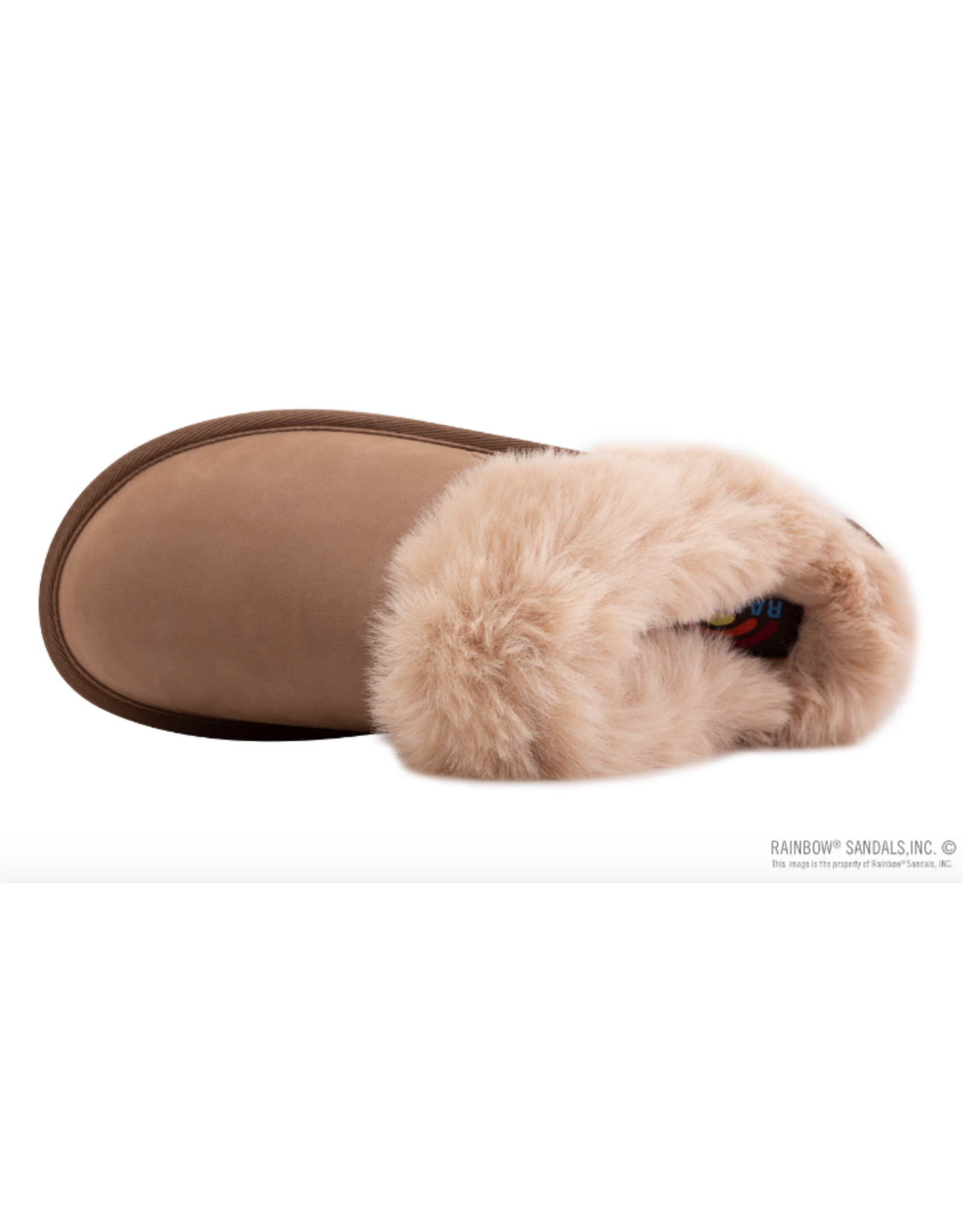RAINBOW SUNSET SNUGS - PREMIER LEATHER, FLEECE LINED SLIPPER