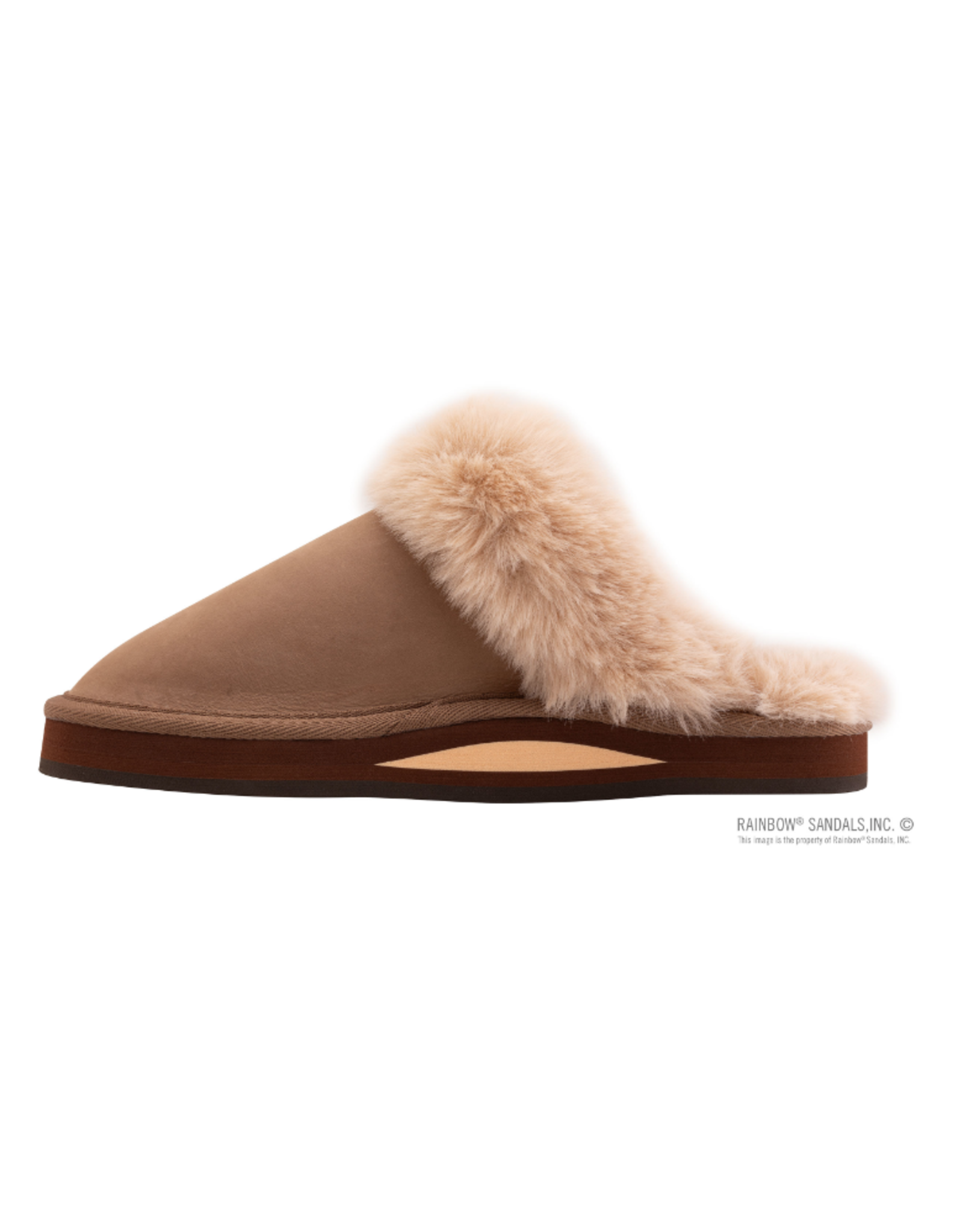 RAINBOW SUNSET SNUGS - PREMIER LEATHER, FLEECE LINED SLIPPER