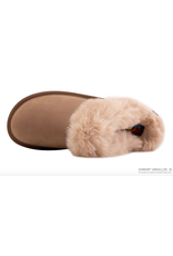 RAINBOW SUNSET SNUGS - PREMIER LEATHER, FLEECE LINED SLIPPER