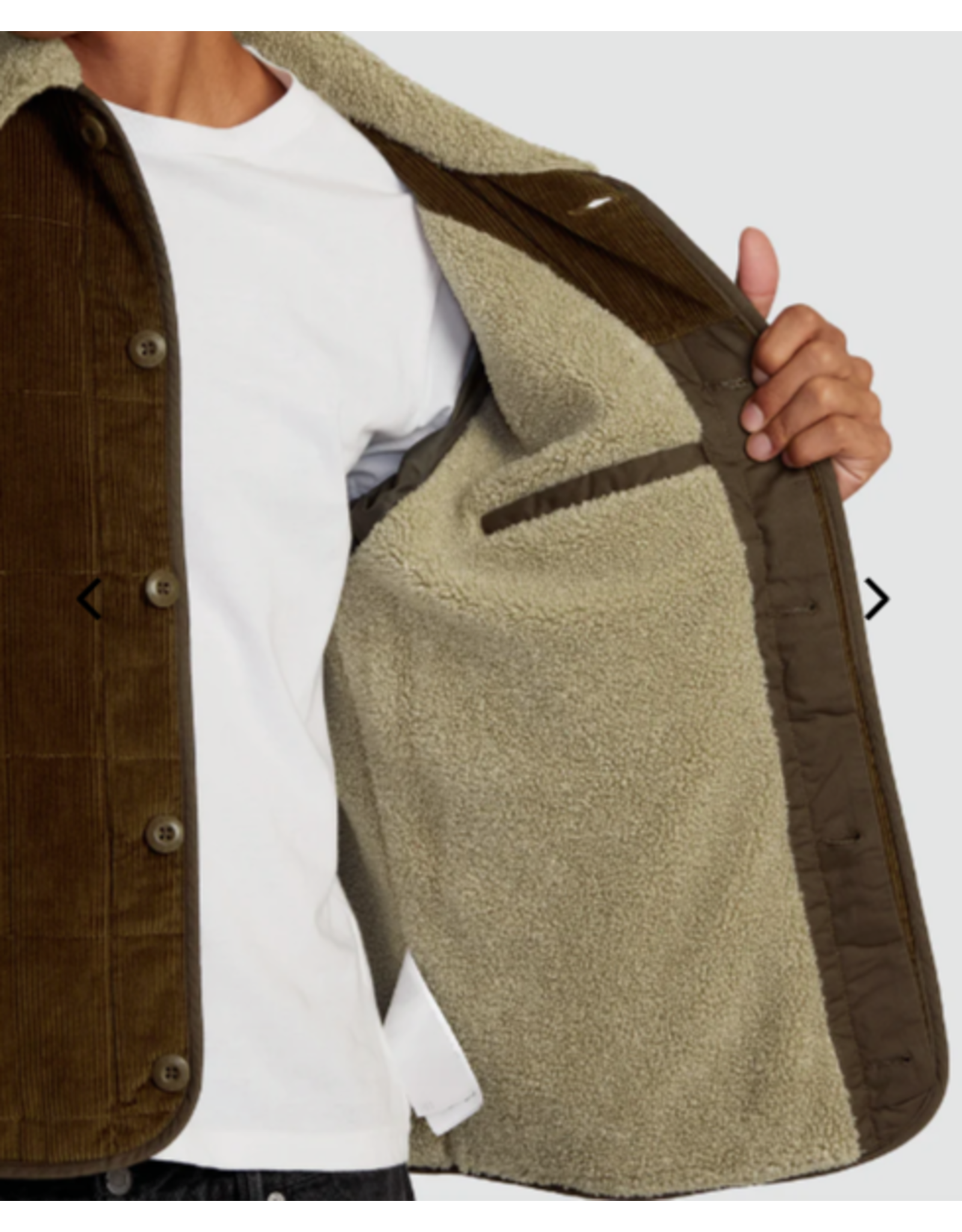 RVCA Guys SURPLUS SHERPA PUFFER JACKET