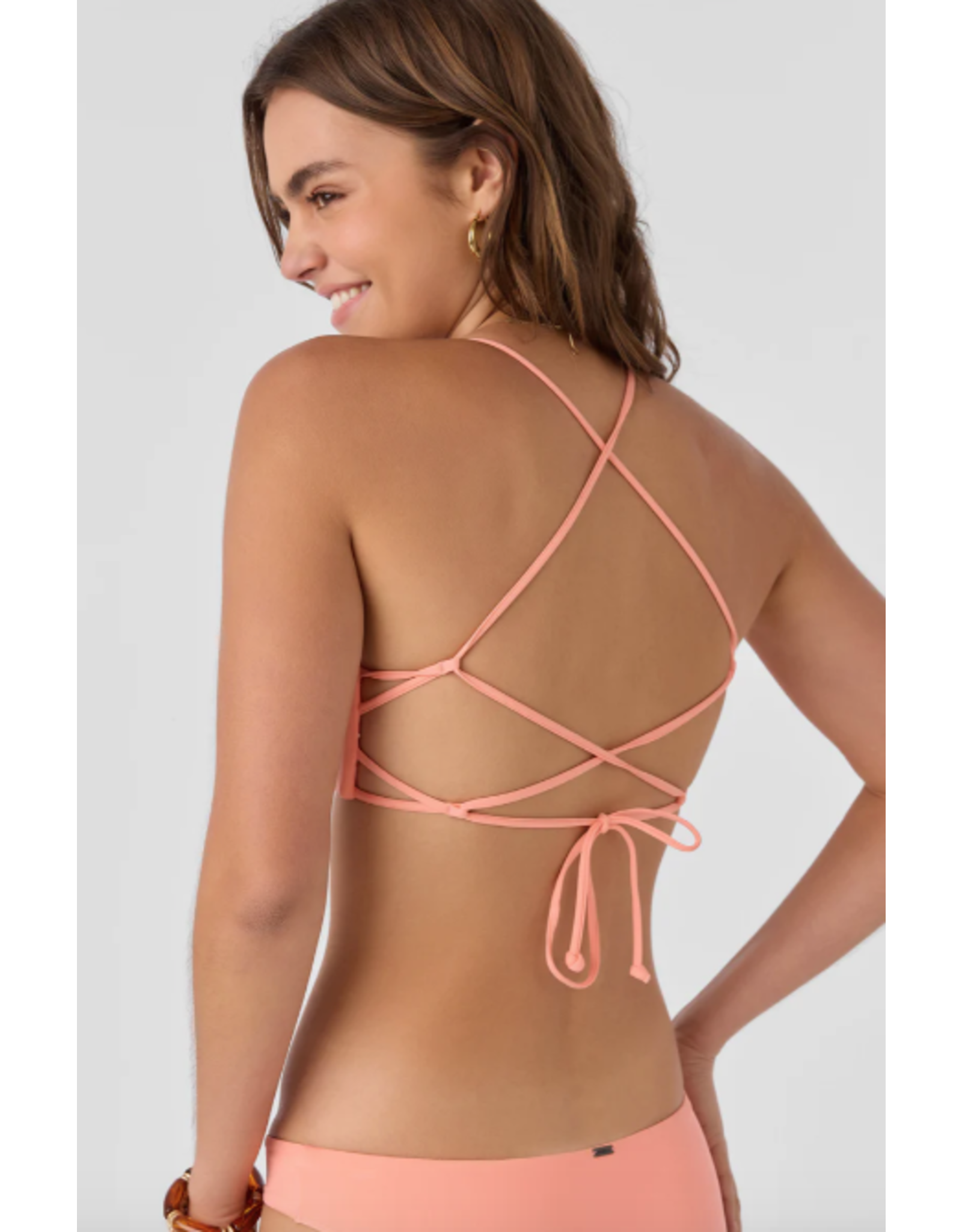 ONEILL Womens SALTWATER SOLIDS HUNTINGTON BRALETTE TOP