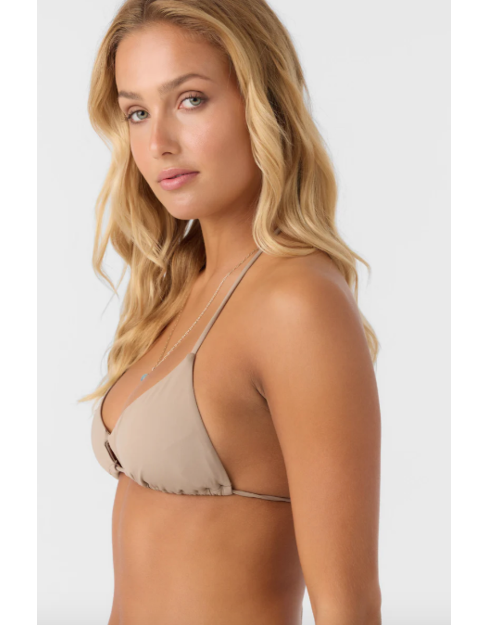 ONEILL Womens SALTWATER SOLIDS MADRID HALTER TOP