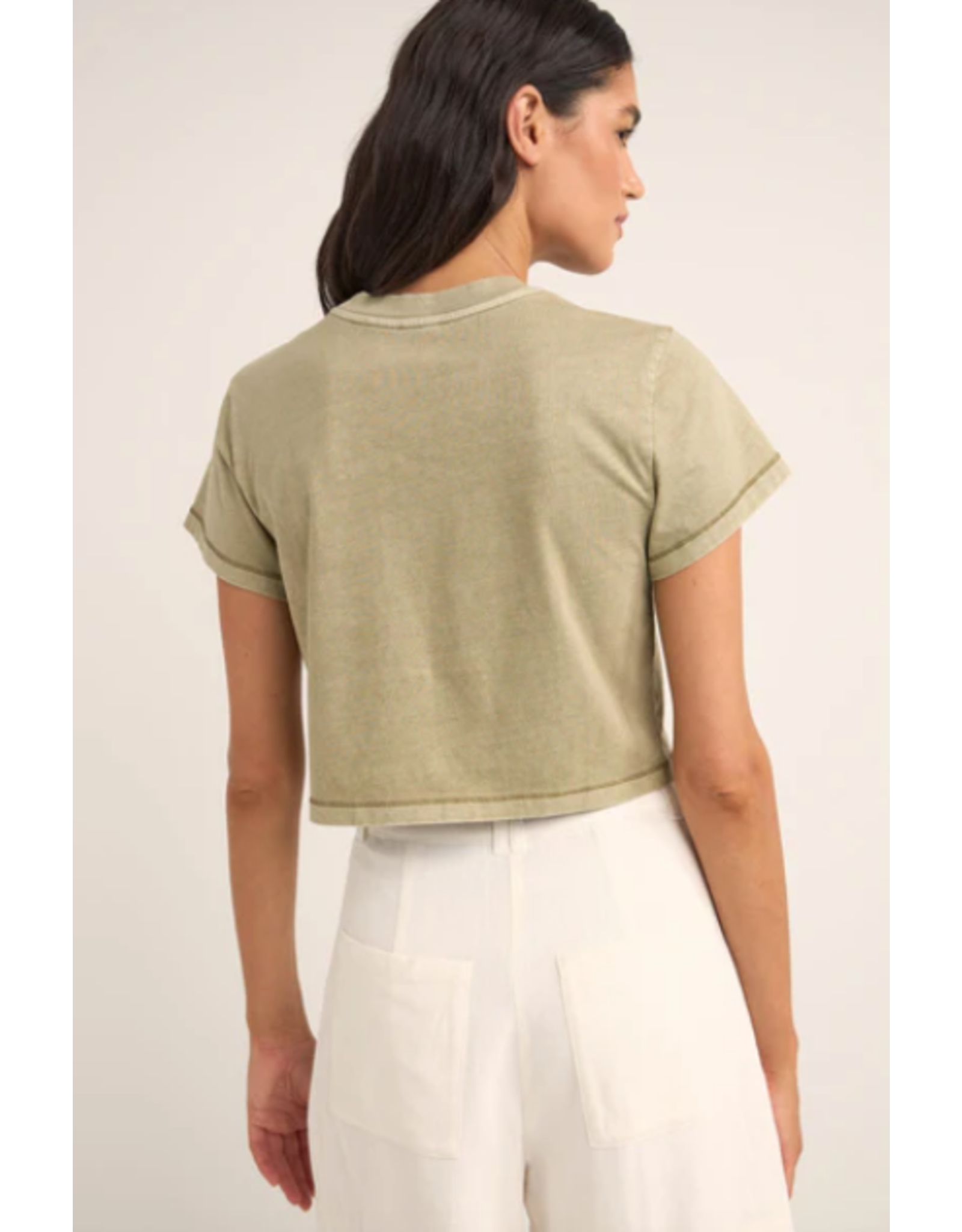 RHYTHM Beachcomber Crop Crew Tee