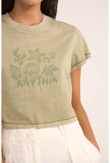 RHYTHM Beachcomber Crop Crew Tee RHYTHM Beachcomber Crop Crew Tee