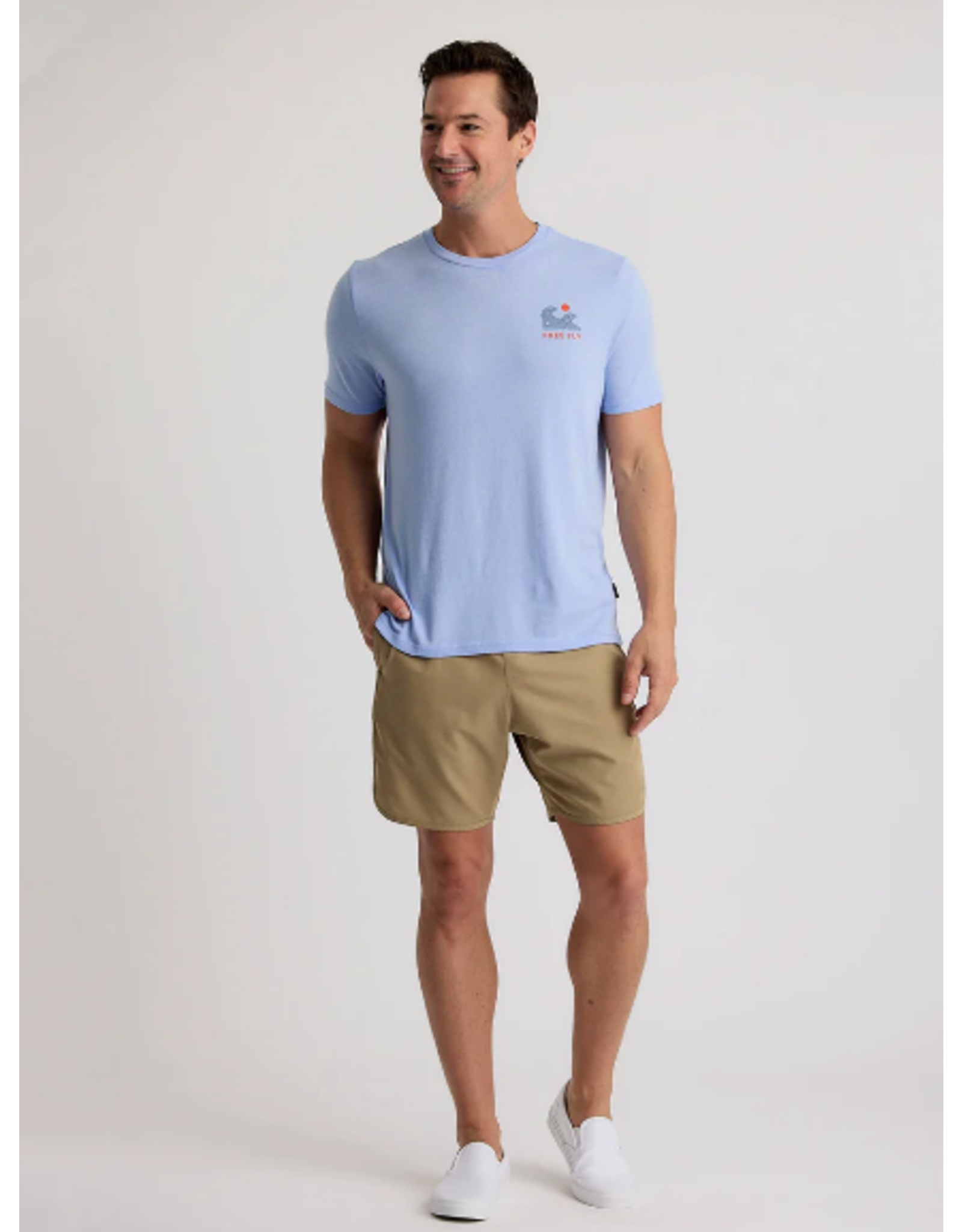 FREEFLY Beach Access Tee HEATHER LAVENDER