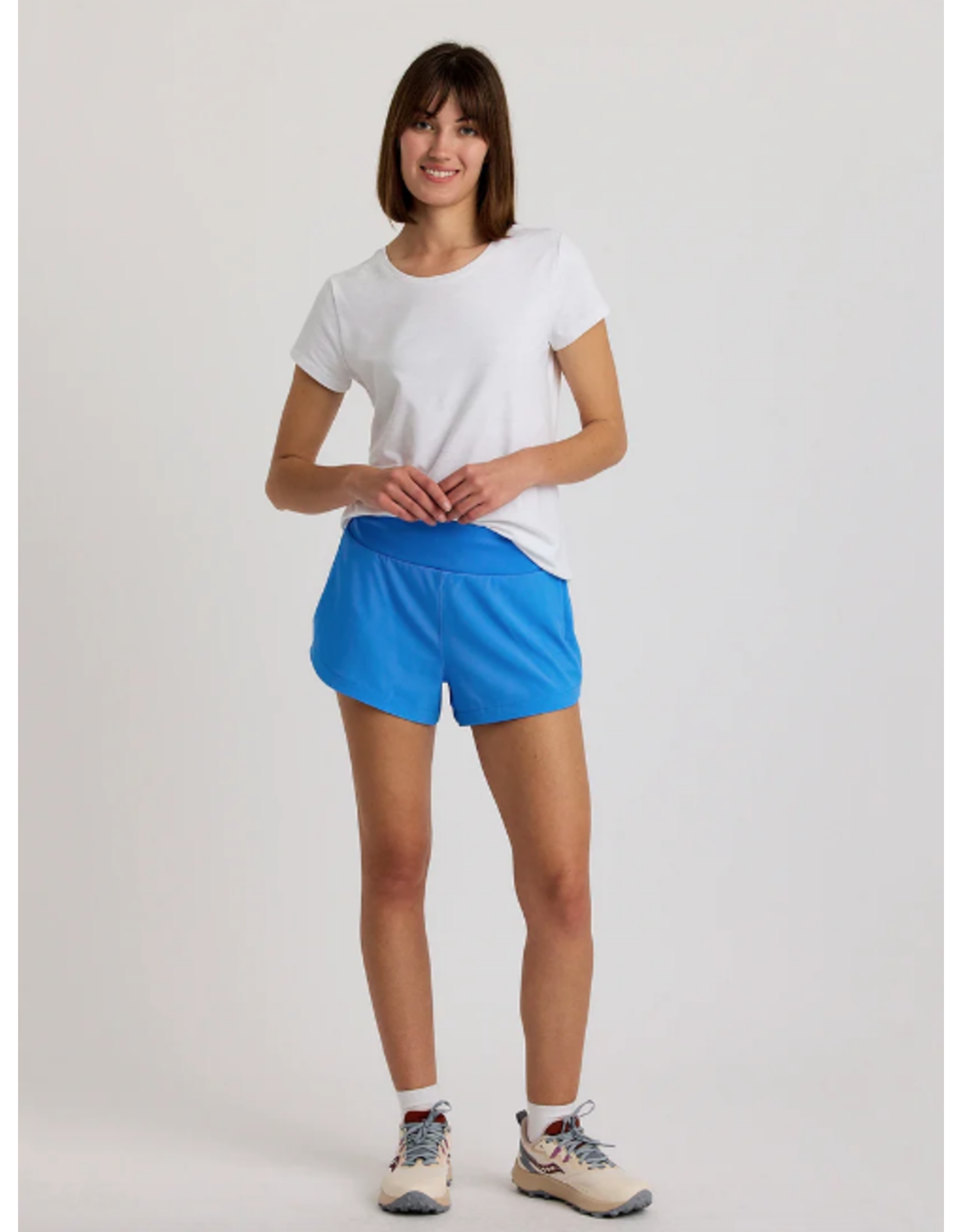 FREEFLY Women's Bamboo-Lined Active Breeze Short – 3" SURF BLUE