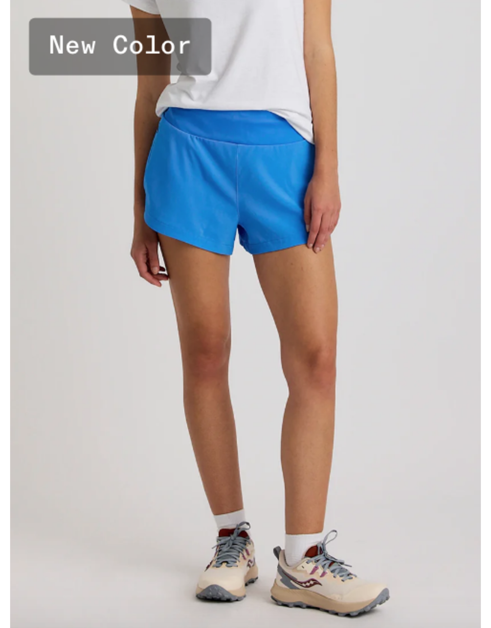 FREEFLY Women's Bamboo-Lined Active Breeze Short – 3" SURF BLUE