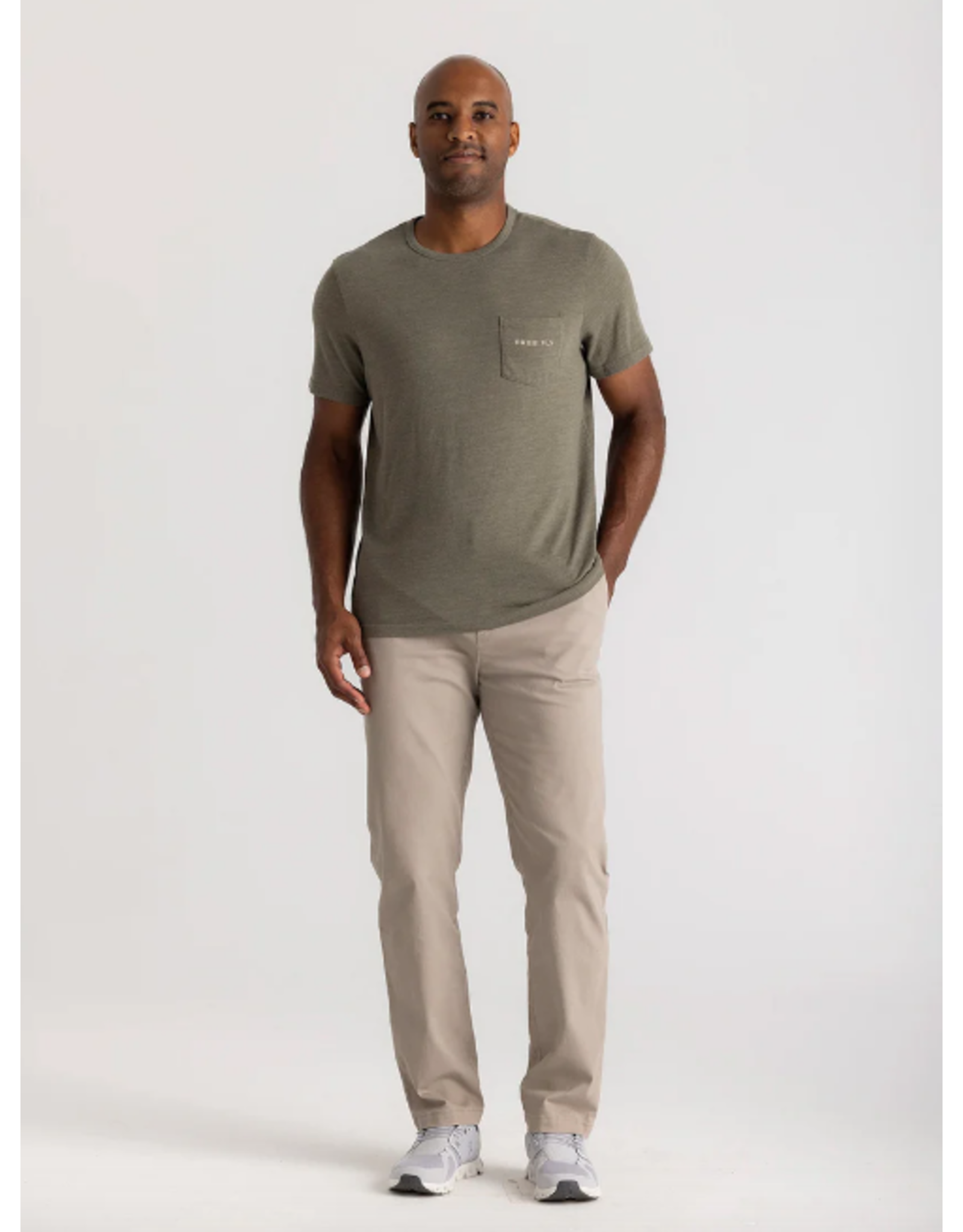 FREEFLY Vintage Camo Redfish Pocket Tee