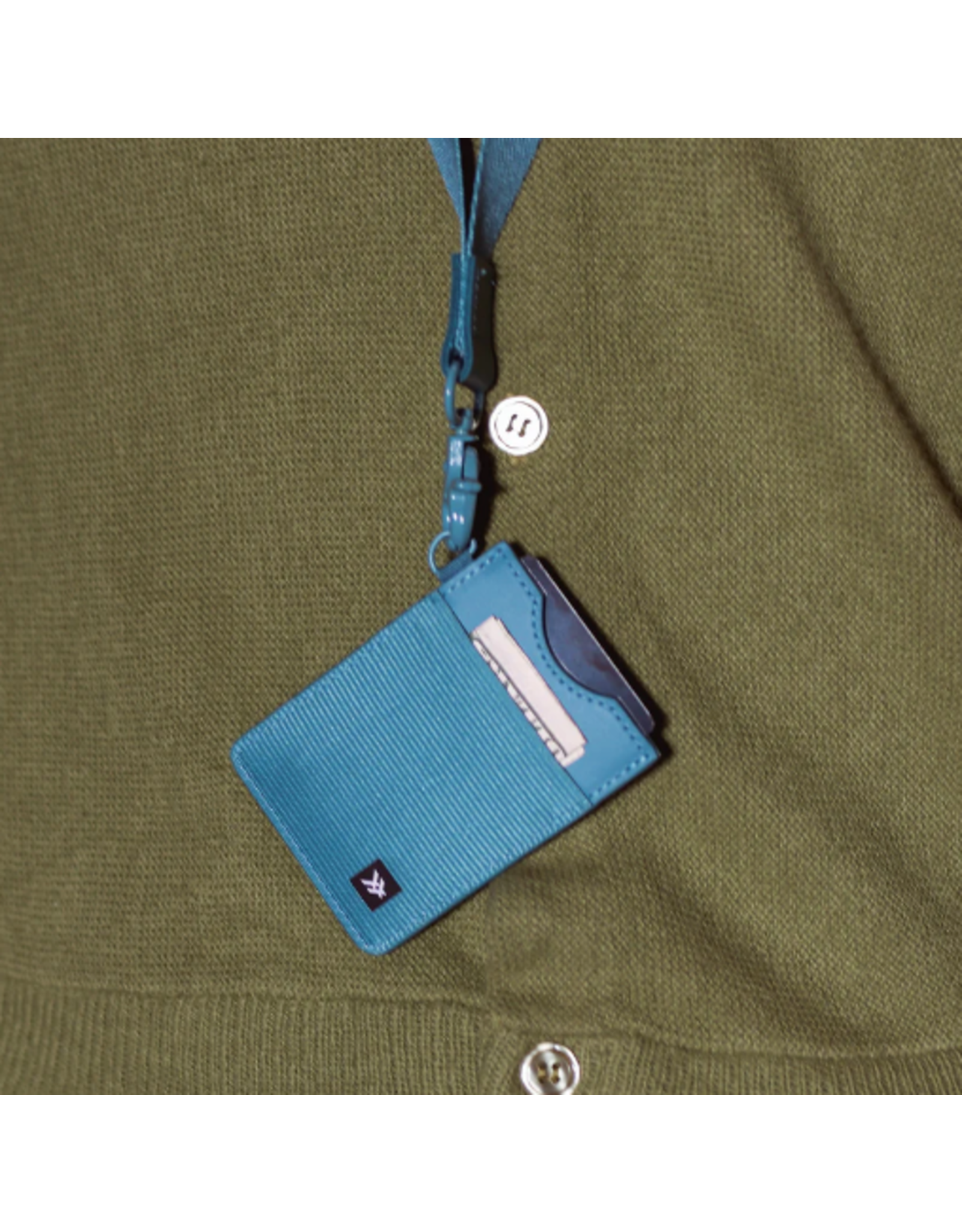 THREAD THREAD VERTICAL WALLET SURF BLUE