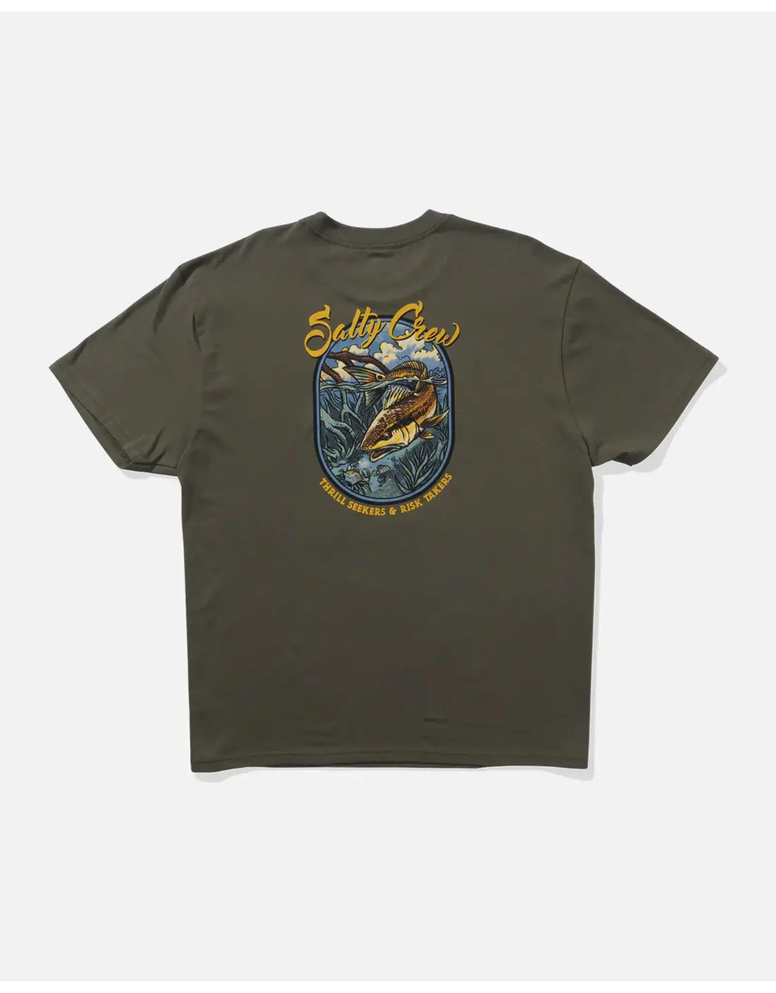 SALTY CREW Red Fish Classic Tee - Dusty Olive #20035821