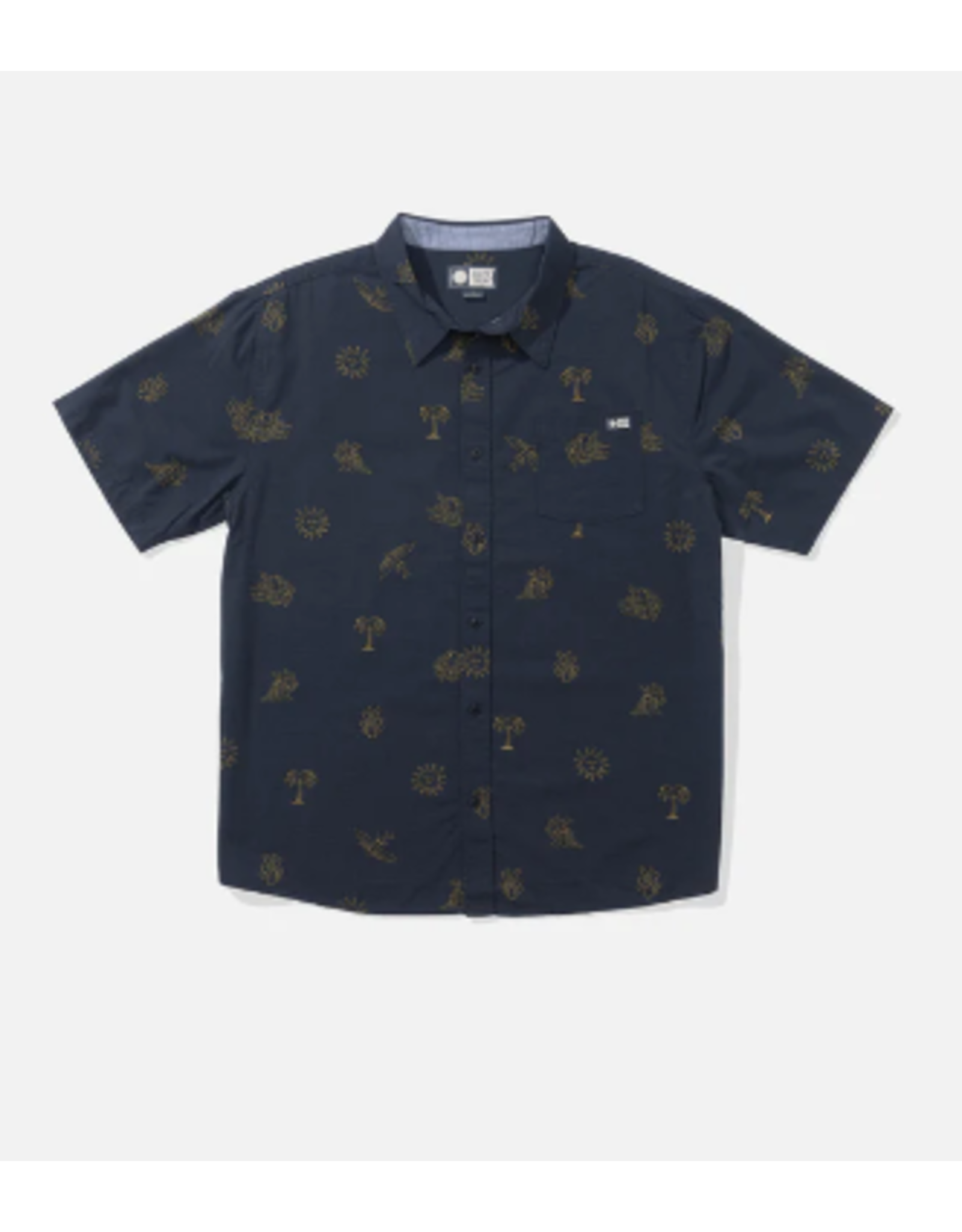 SALTY CREW MEN'S WOVENS Good Vibes Button Up - Navy #21035135