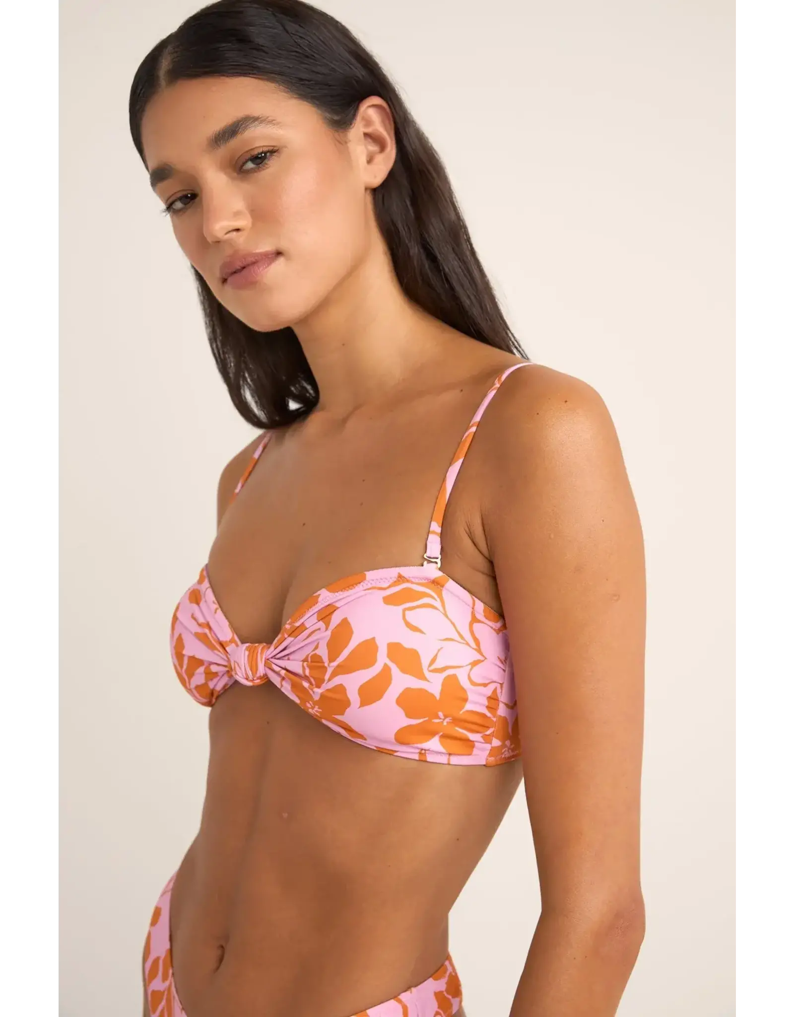 RHYTHM Bora Bora Knotted Bandeau Top Pink