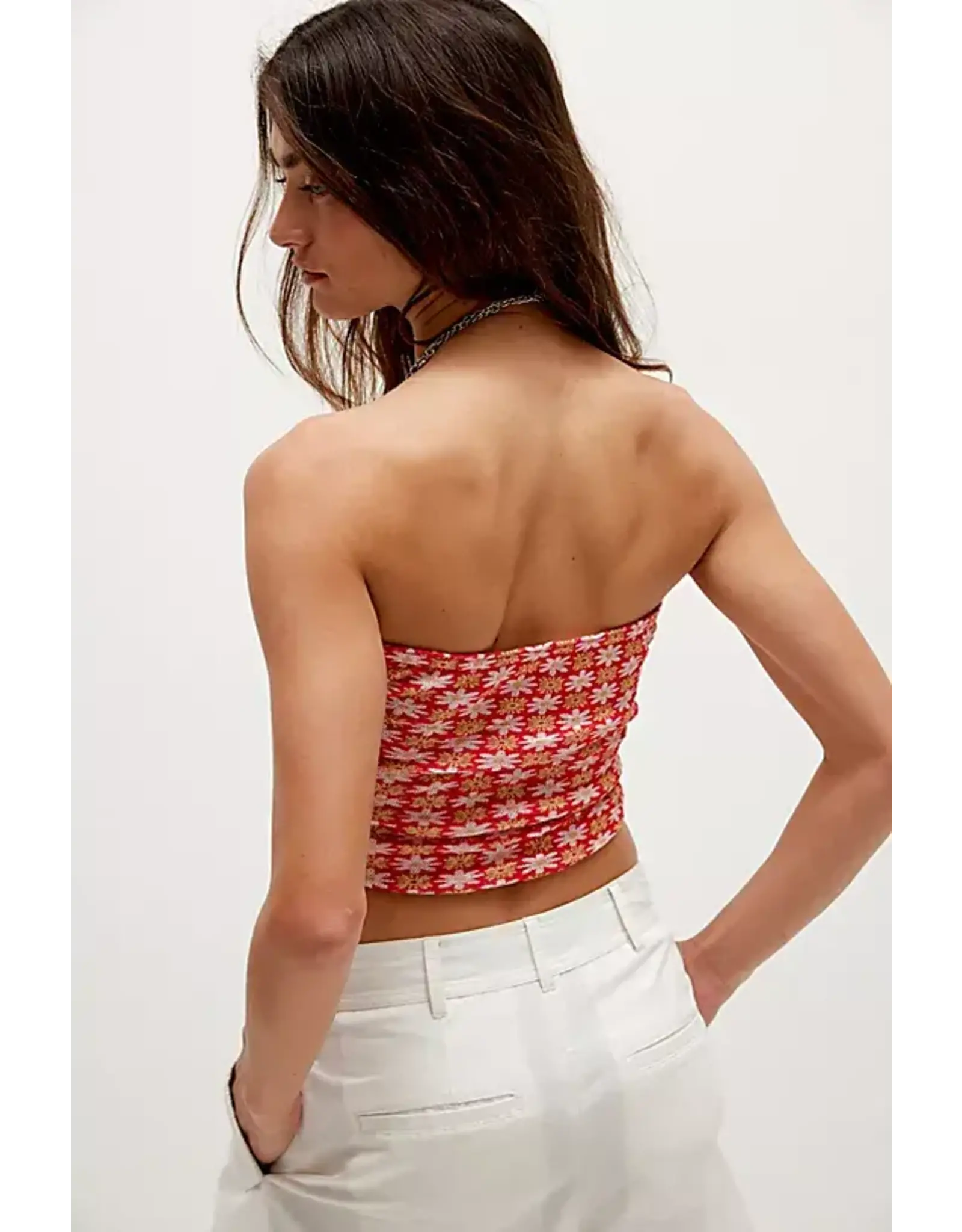 Free People Boulevard Printed Tube Top