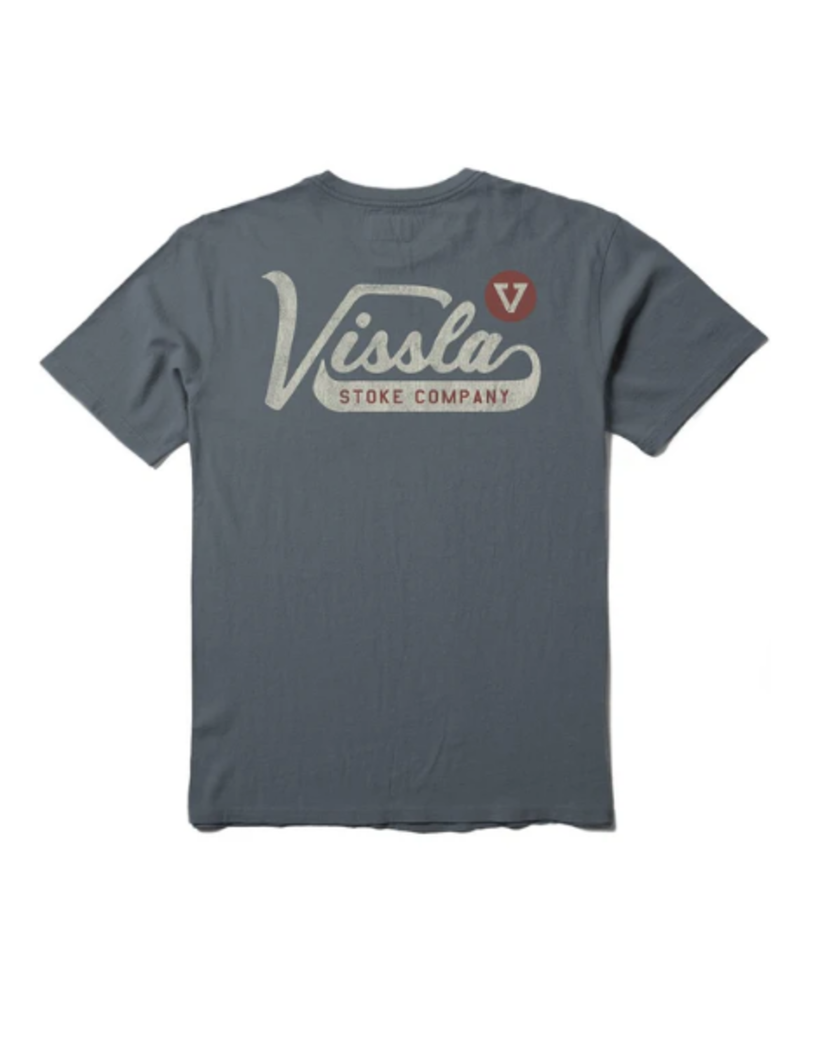VISSLA EMBLEM SHORT SLEEVE POCKET TEE
