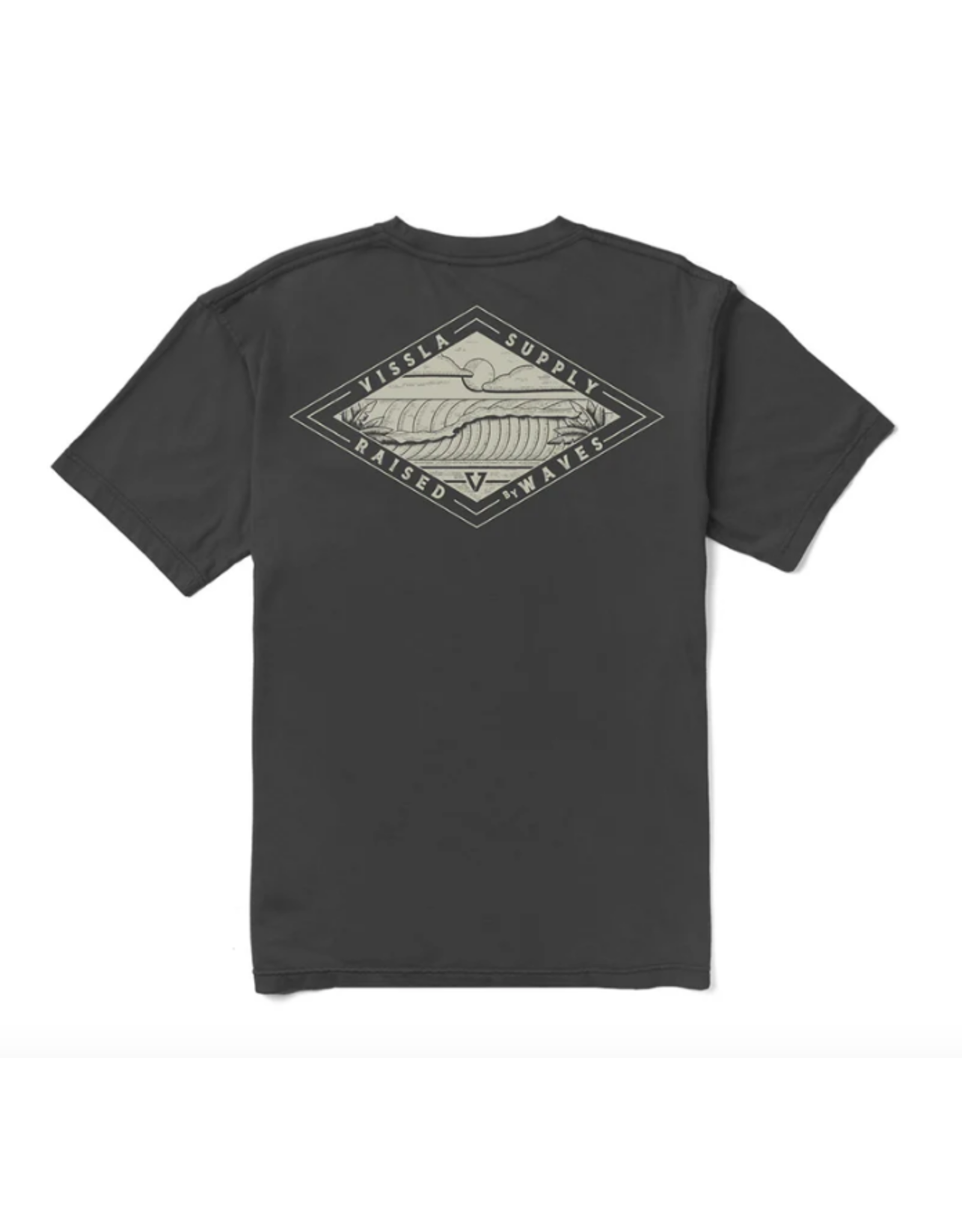 VISSLA WAVE CHASERS PREMIUM ORGANIC POCKET TEE