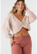 ONEILL Womens HILLSIDE STRIPE TWIST FRONT TWO-WAY SWEATER