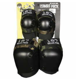 187 KILLER PADS 187 COMBO PACK KNEE/ELBOW PAD SET S/M-CAMO