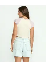 BILLABONG GIRLS PARADISE SHORT SLEEVE RAGLAN TEE