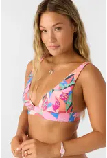 O'NEILL WOMENS CABANA FLORAL CANCUN BRALETTE TOP O'NEILL WOMENS CABANA FLORAL CANCUN BRALETTE TOP