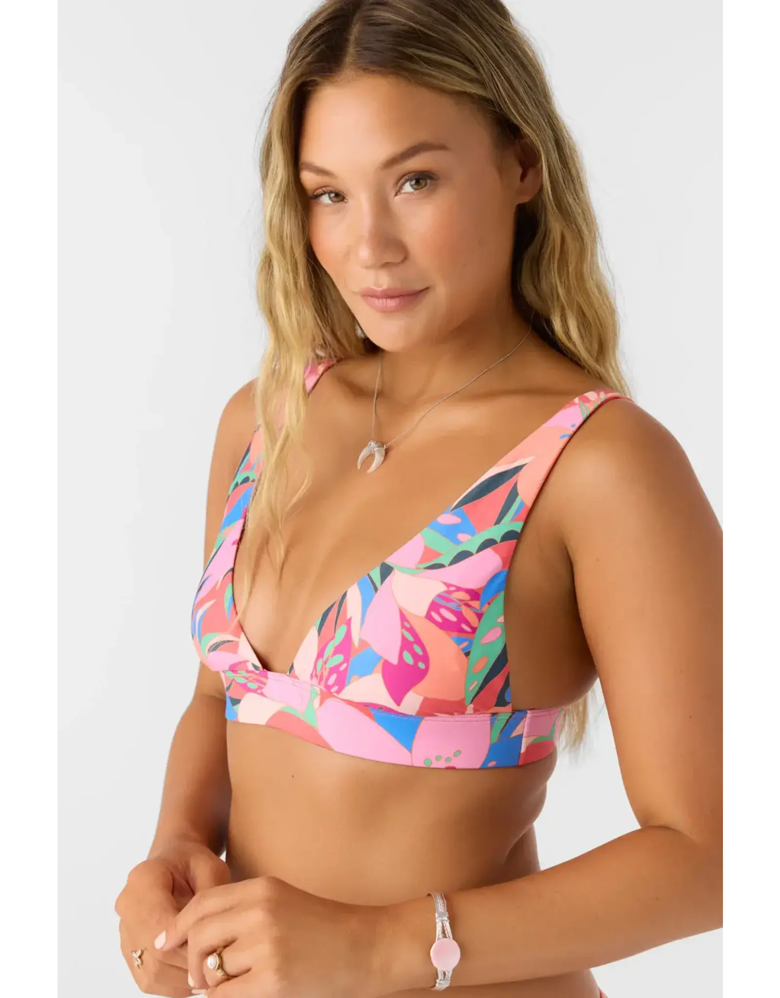 O'NEILL WOMENS CABANA FLORAL CANCUN BRALETTE TOP