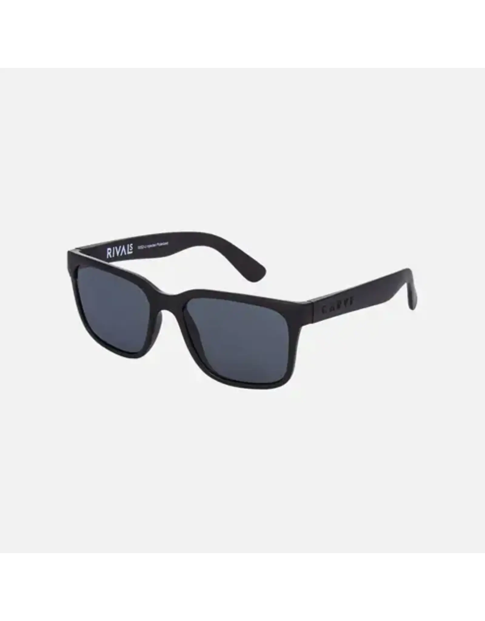 CARVE SUNGLASSES Rivals Floating Matte Black Frame Gray Injected Polarized Lens