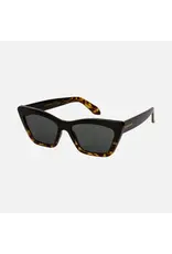 CARVE SUNGLASSES Tahoe II Alyssa Spencer Injected Lens | Polarized Lens  Gloss Black Tort Frame with Grey Lens