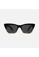 CARVE SUNGLASSES Tahoe II Alyssa Spencer Injected Lens | Polarized Lens  Gloss Black Tort Frame with Grey Lens