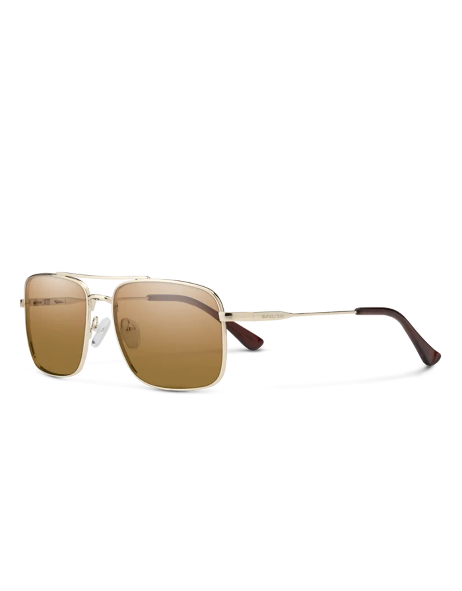 SUN CLOUD Payback Gold + Polarized Brown Lens