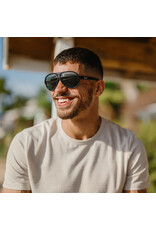 SunCloud Rooney Black + Polarized Gray Green Lens