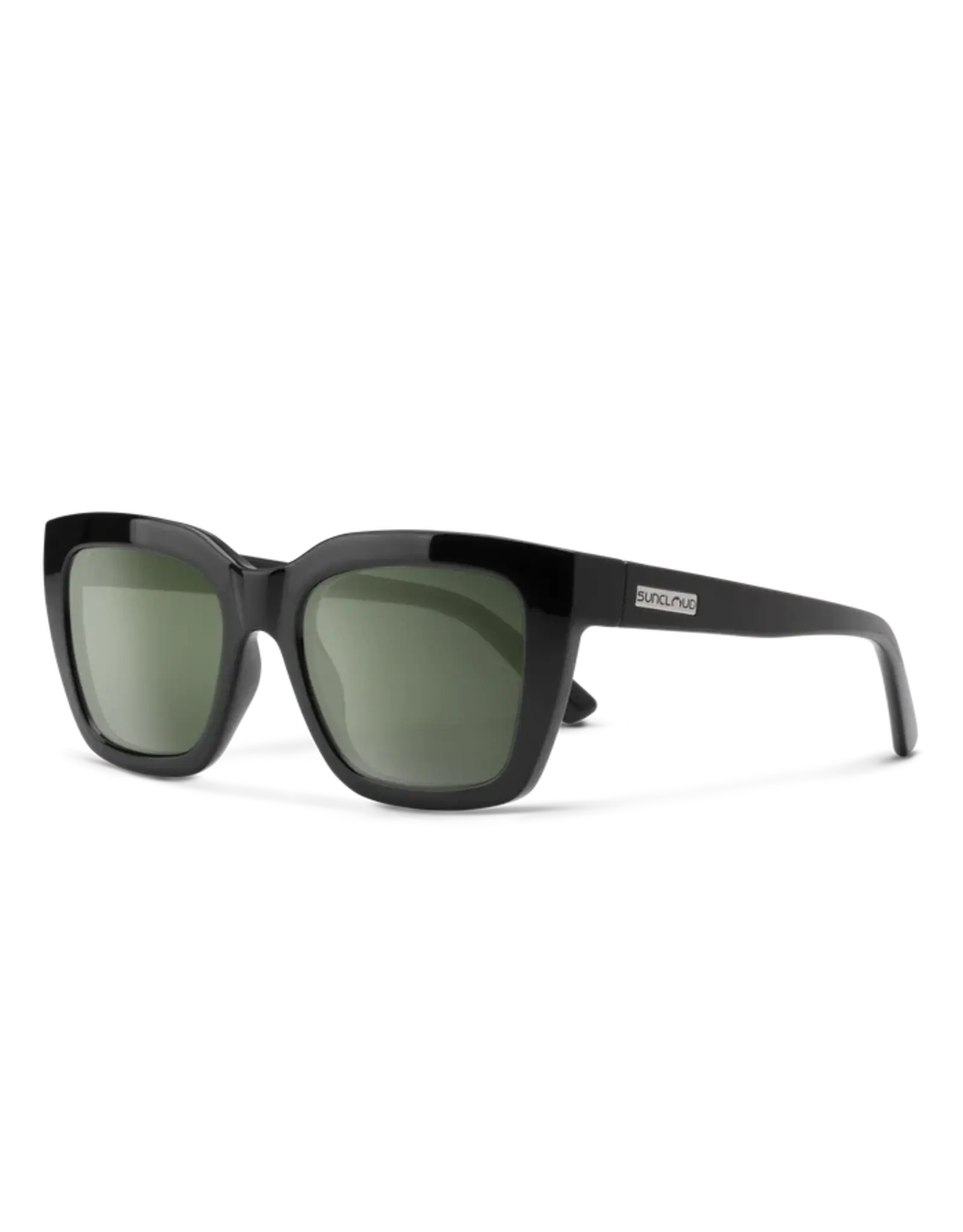 SunCloud Marion Black + Polarized Gray Green