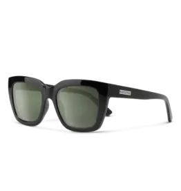 SunCloud Marion Black + Polarized Gray Green
