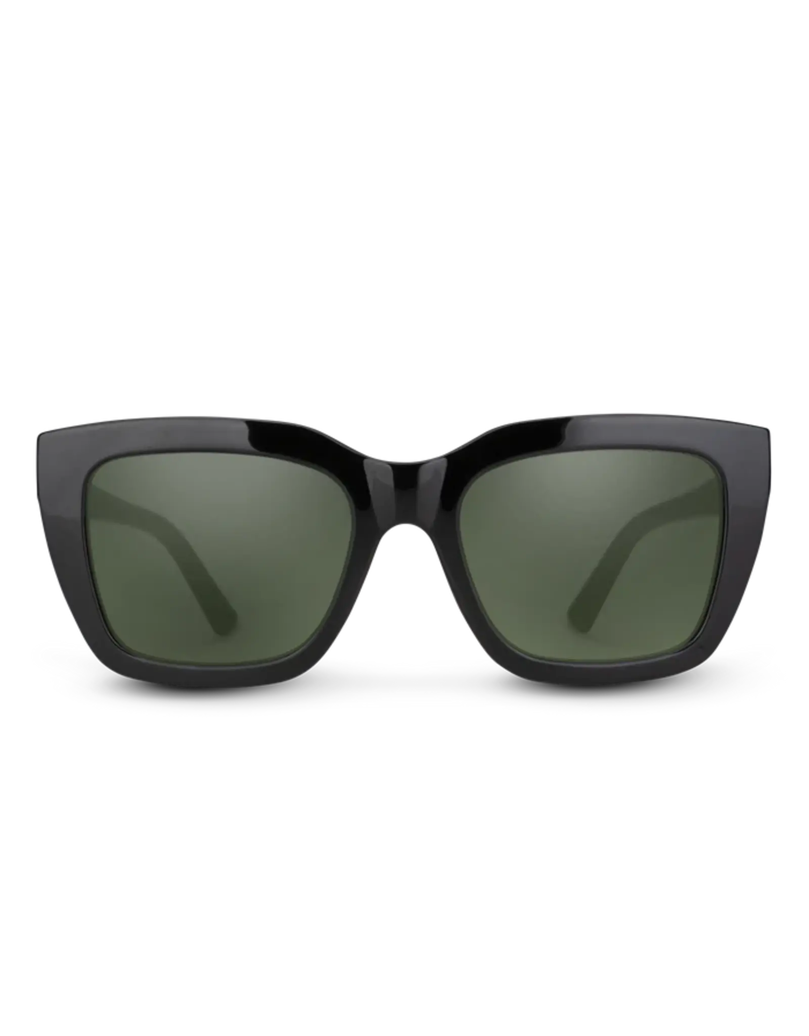 SunCloud Marion Black + Polarized Gray Green
