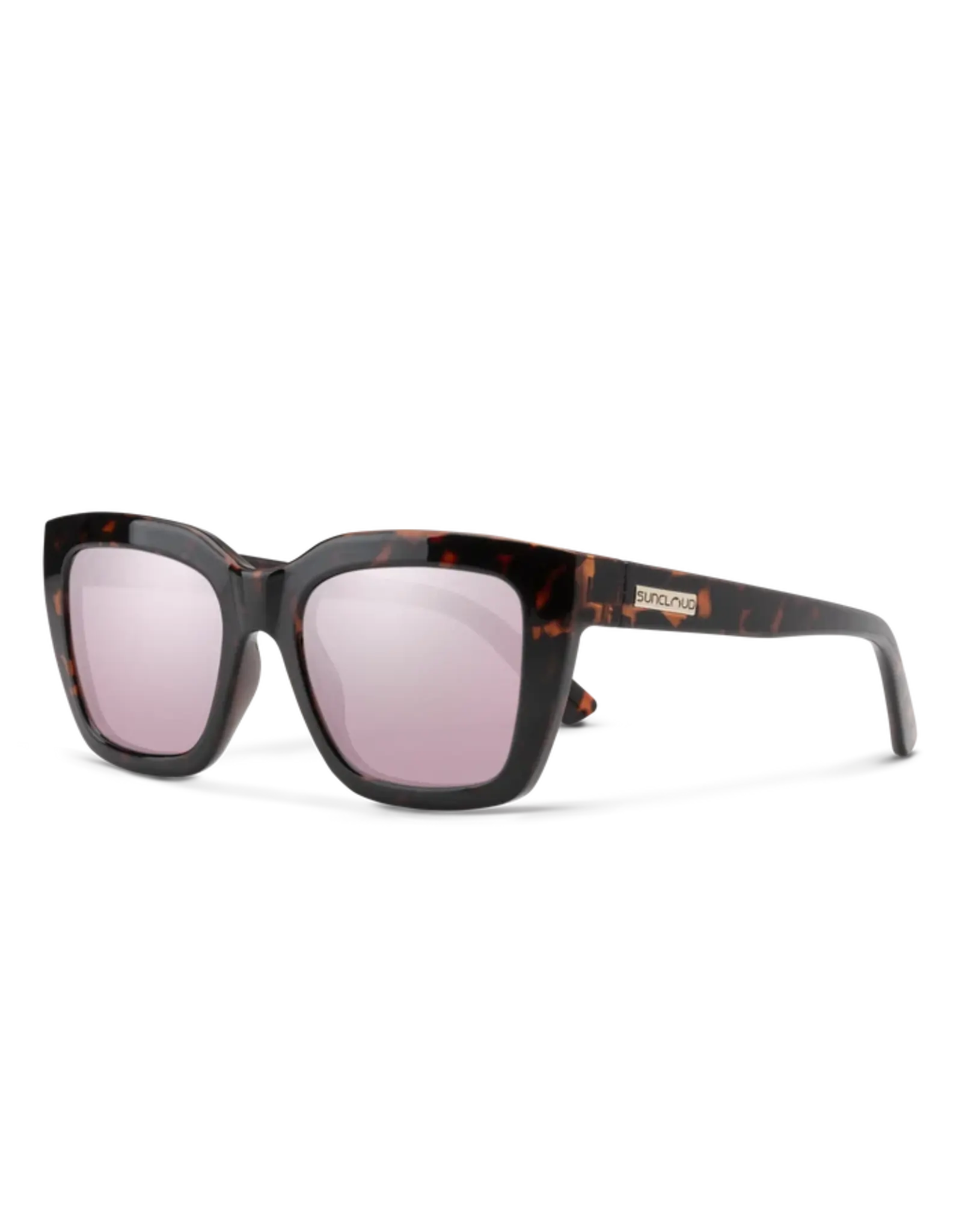 SunCloud Marion  Tortoise + Polarized Pink Gold Mirror