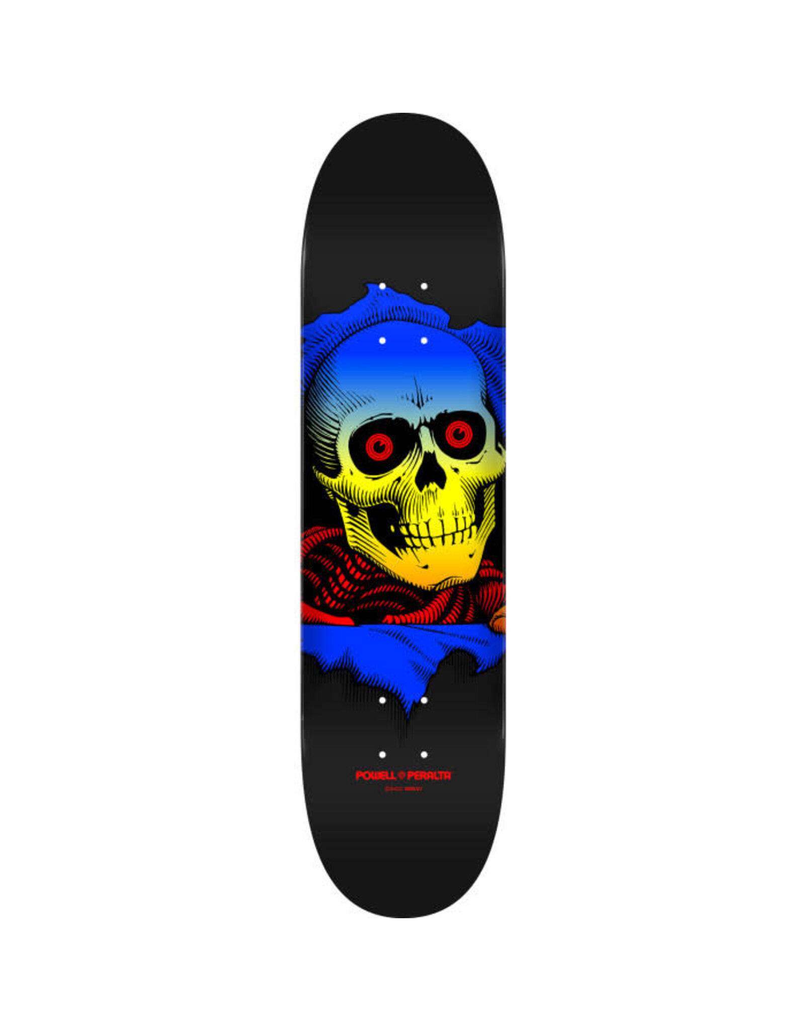 新品 POWELL PERALTA RIPPER DECK 7 inc パウエル Powell Peralta Ripper Birch Complete Skateboard Yellow/Blue
