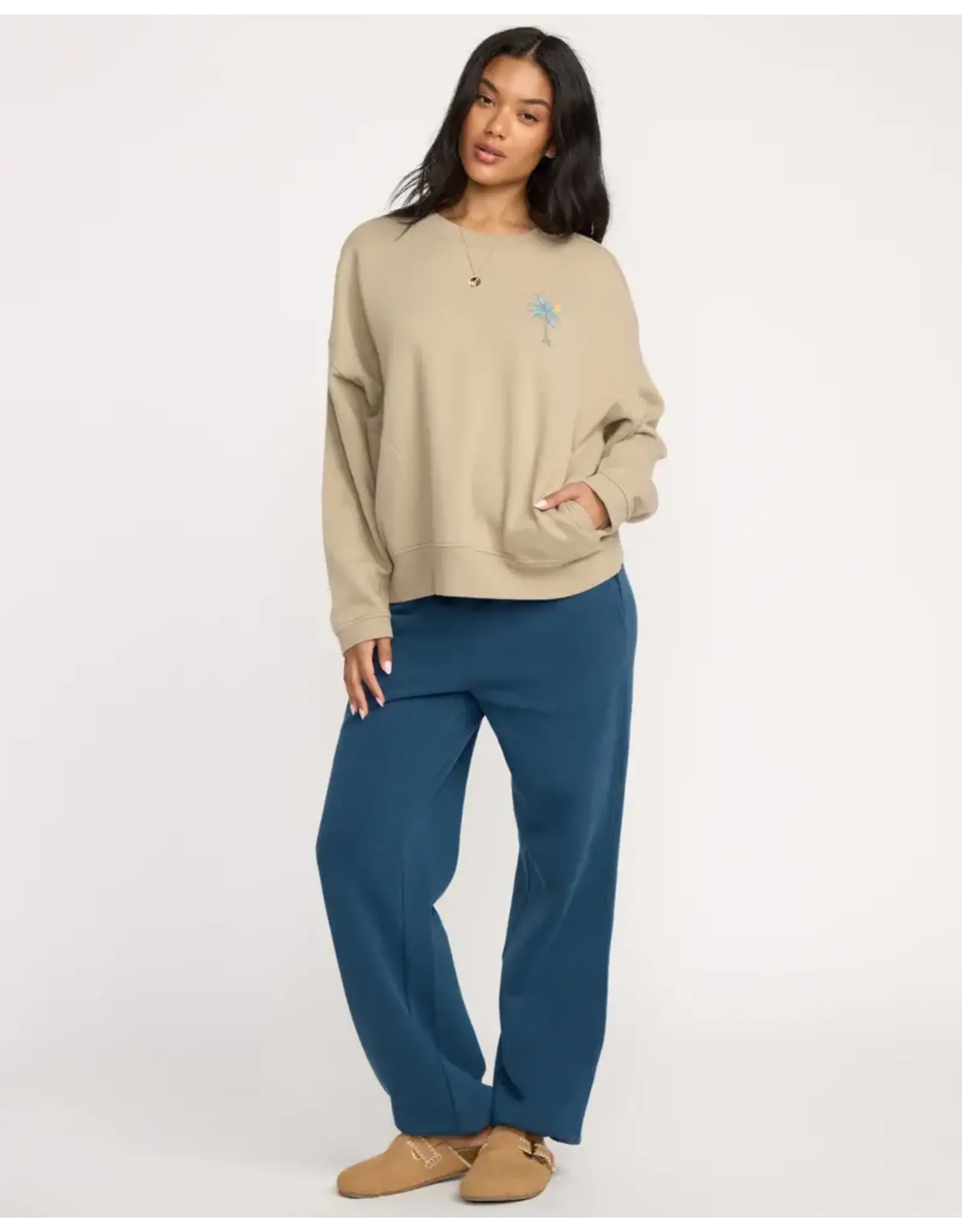 BILLABONG GIRLS Palmin Camp Crewneck Sweatshirt