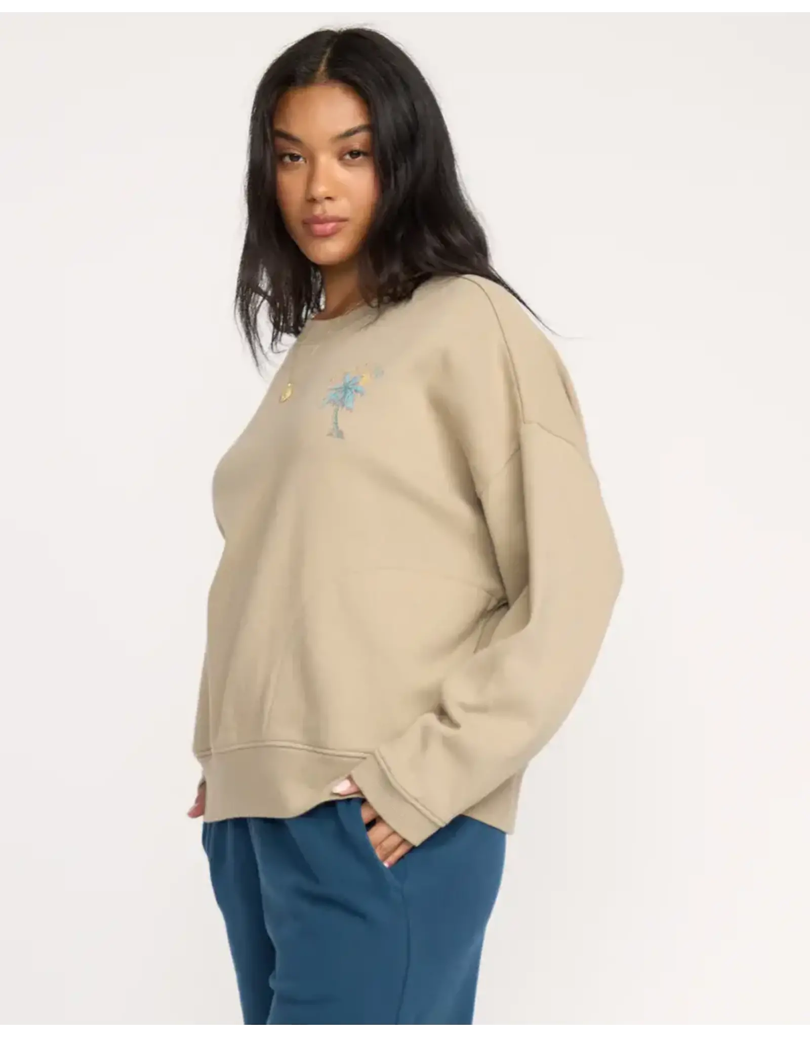 BILLABONG GIRLS Palmin Camp Crewneck Sweatshirt