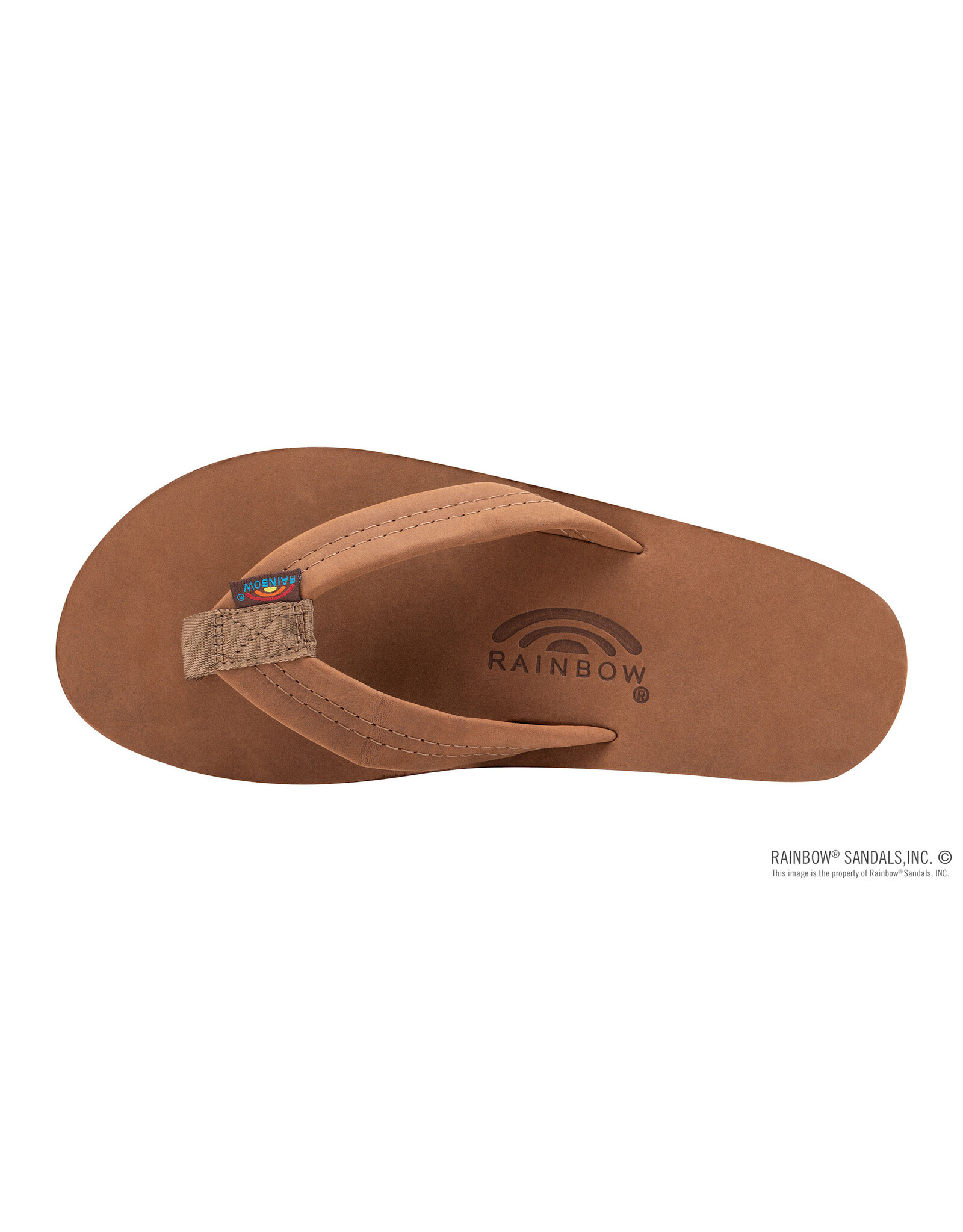 Rainbow Sandals Single Layer Premier Leather with Arch Support 1" Strap