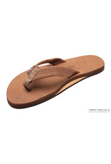 Rainbow Sandals Single Layer Premier Leather with Arch Support 1" Strap