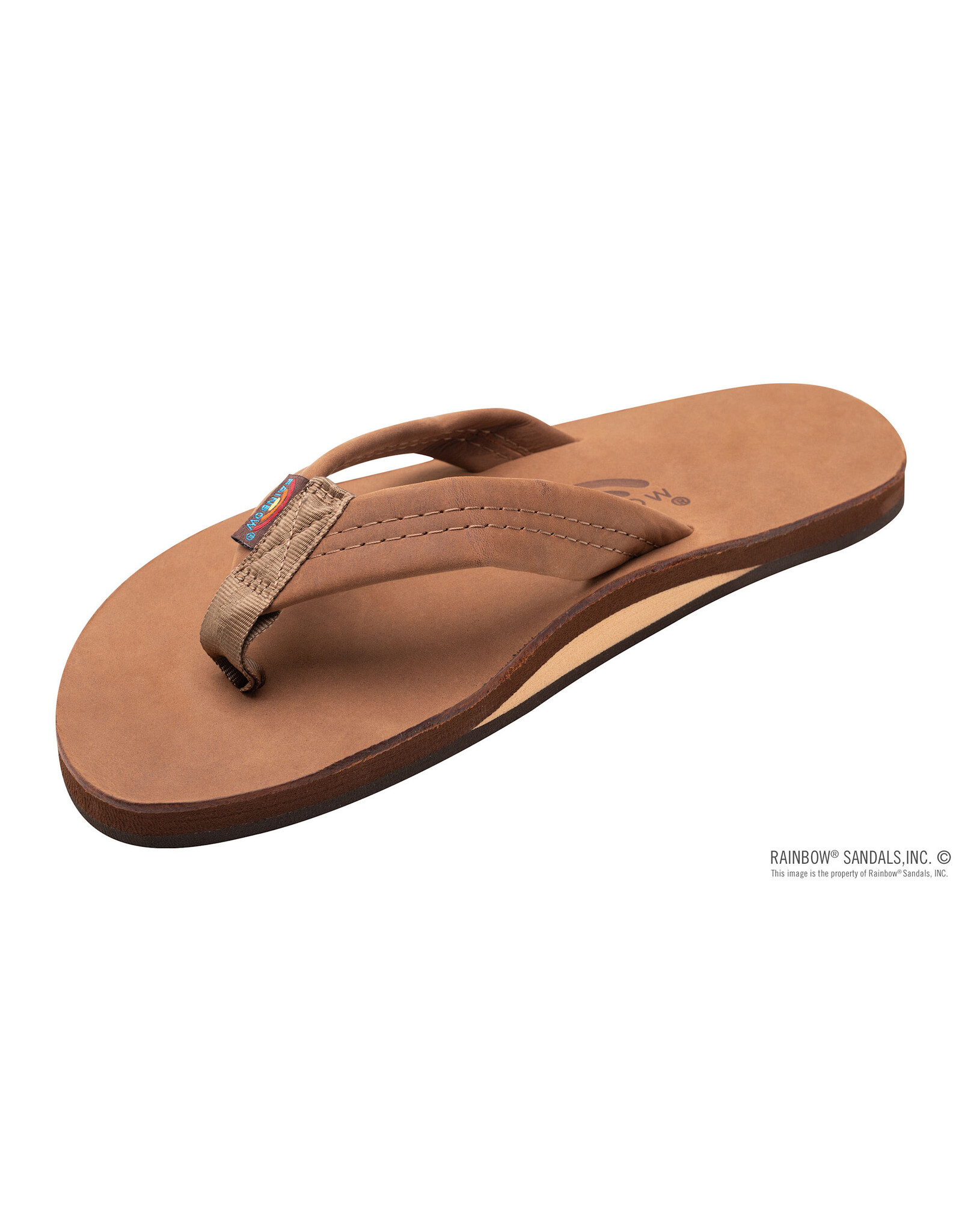 Rainbow Sandals Single Layer Premier Leather with Arch Support 1" Strap