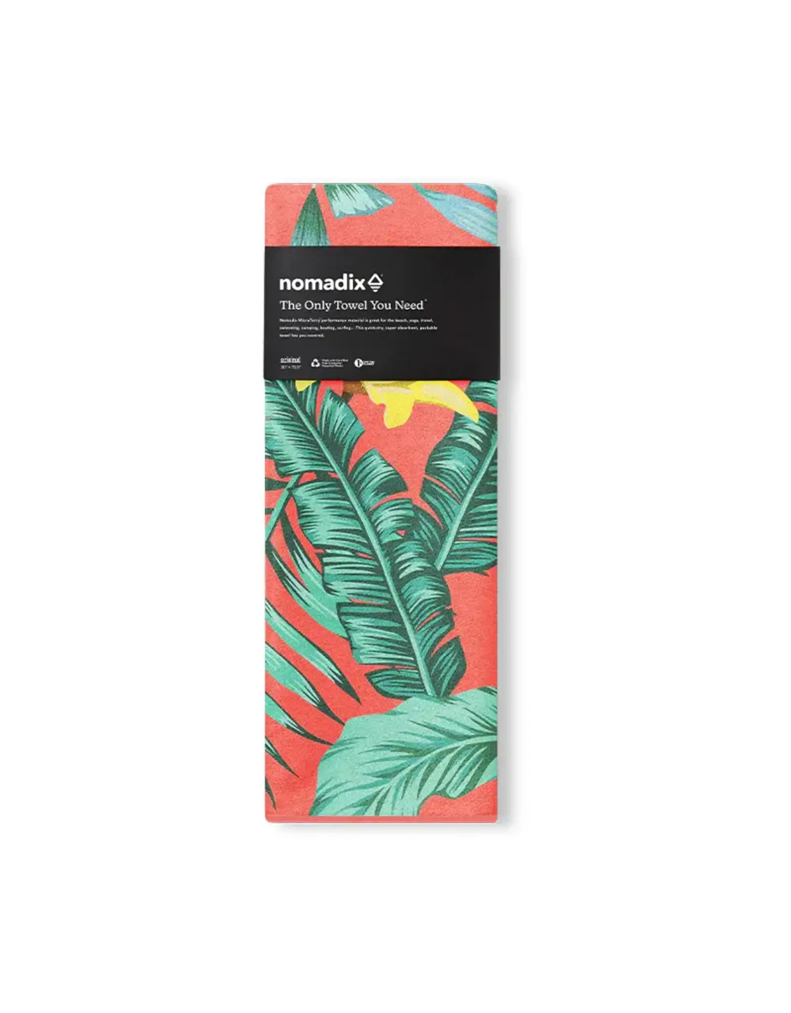 NOMADIX Original Towel: Palms Coral